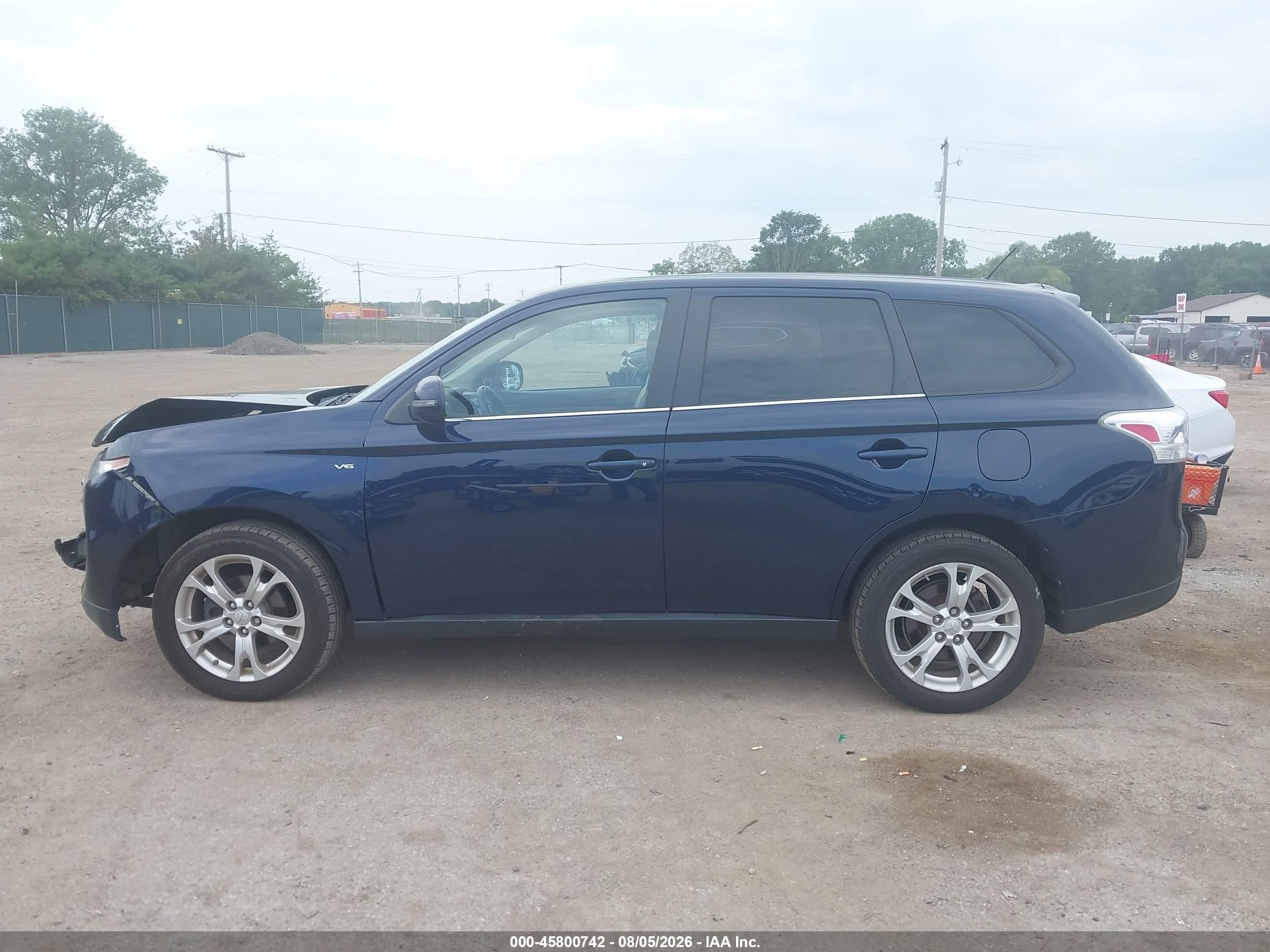 2014 Mitsubishi Outlander Gt Blue vin: JA4JZ4AX4EZ005714