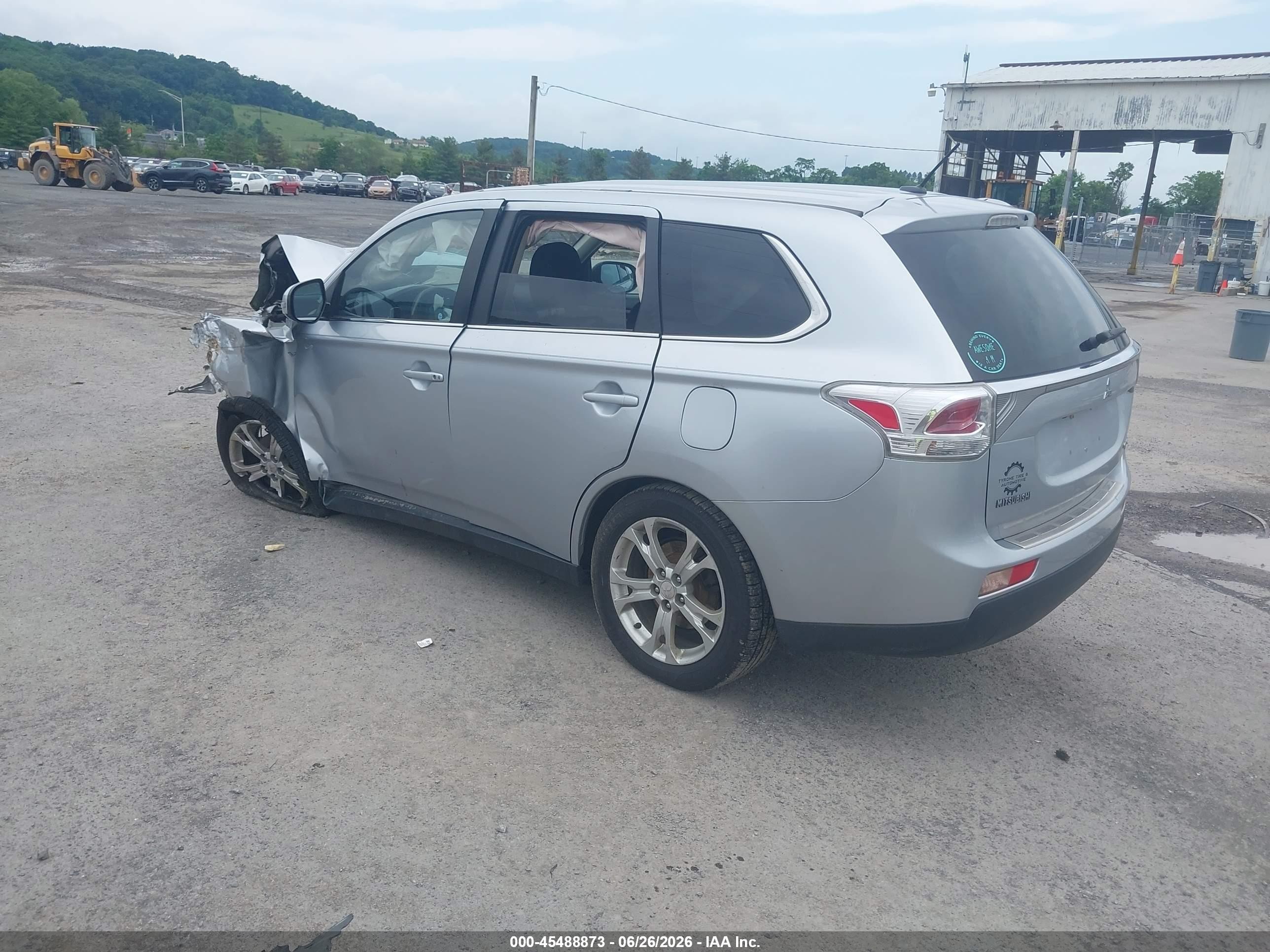 2014 Mitsubishi Outlander Gt Silver vin: JA4JZ4AX6EZ006945