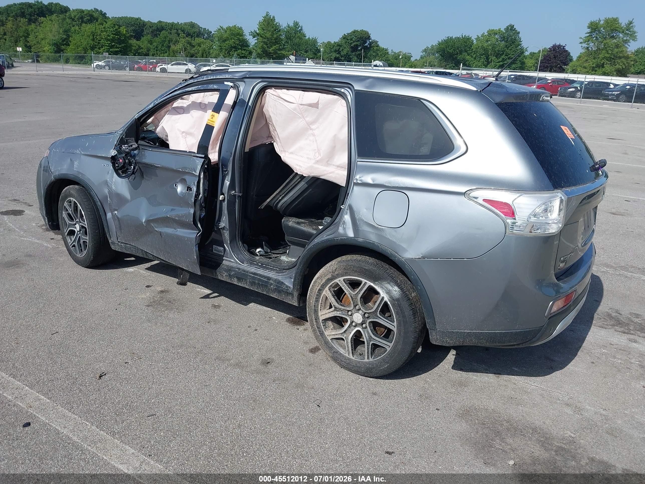 2015 Mitsubishi Outlander Gt Blue vin: JA4JZ4AX6FZ007580