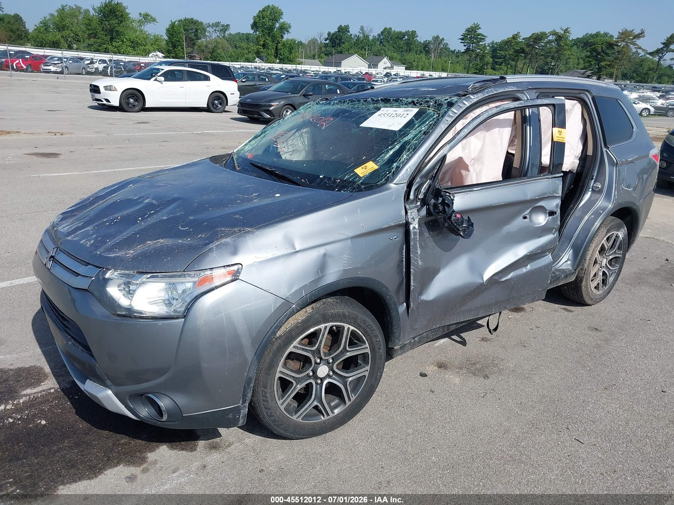 2015 Mitsubishi Outlander Gt Blue vin: JA4JZ4AX6FZ007580