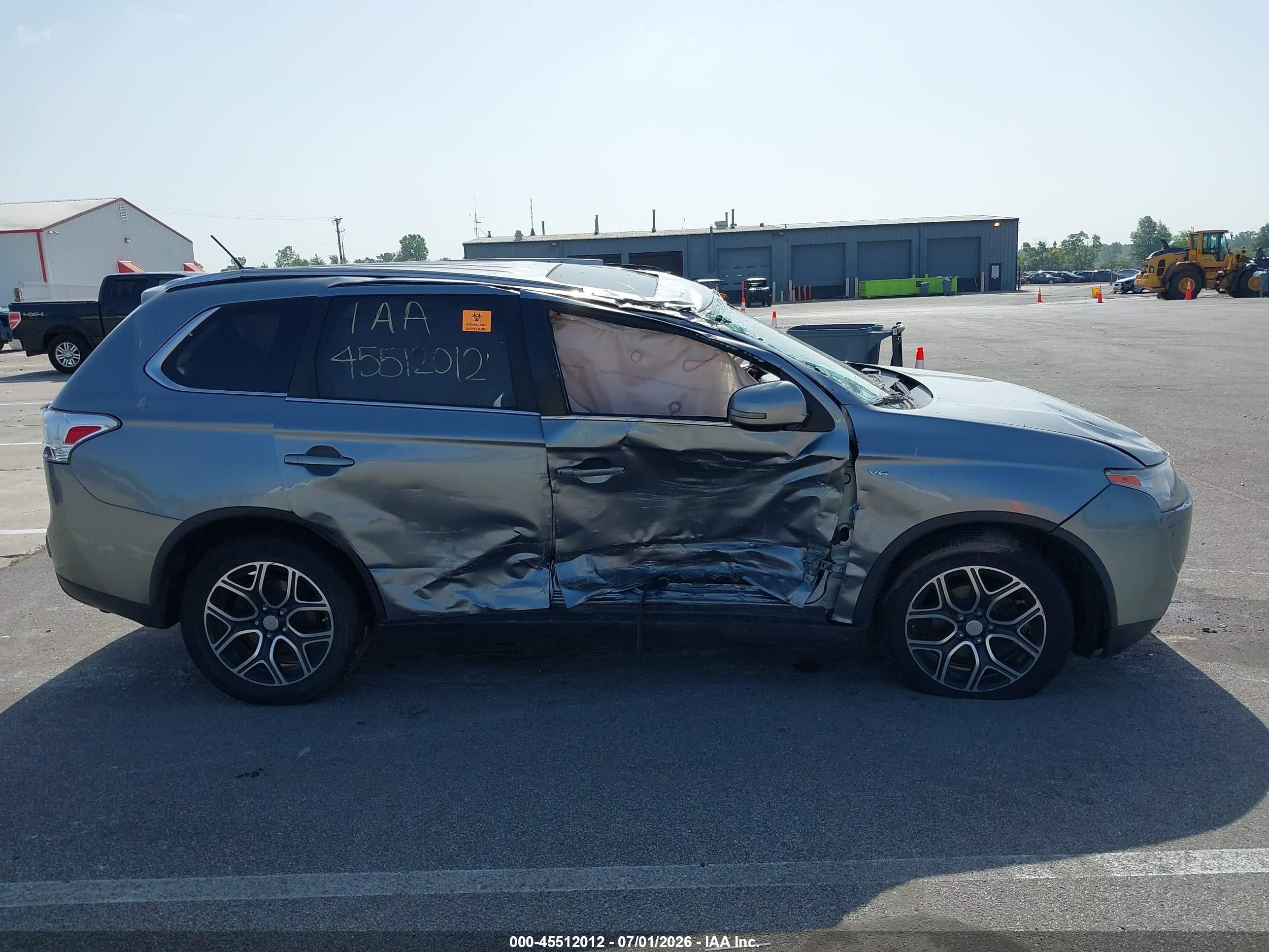 2015 Mitsubishi Outlander Gt Blue vin: JA4JZ4AX6FZ007580