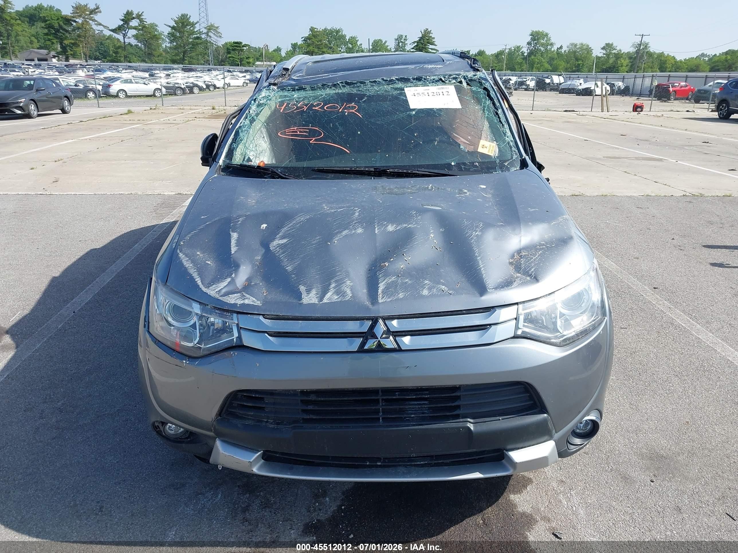 2015 Mitsubishi Outlander Gt Blue vin: JA4JZ4AX6FZ007580