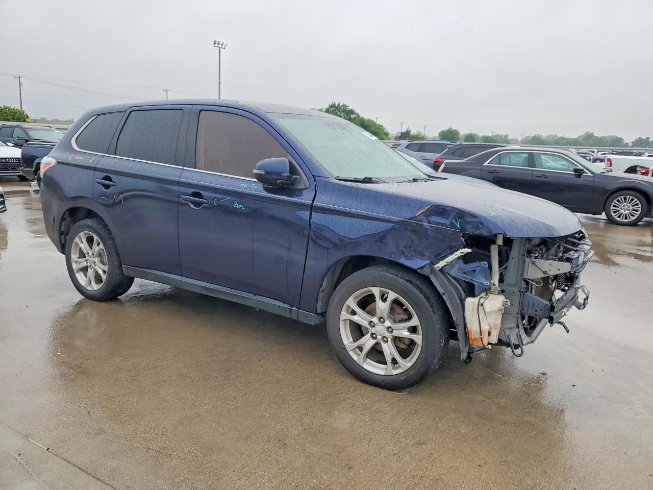 2014 Mitsubishi Outlander Gt Blue vin: JA4JZ4AX9EZ001867