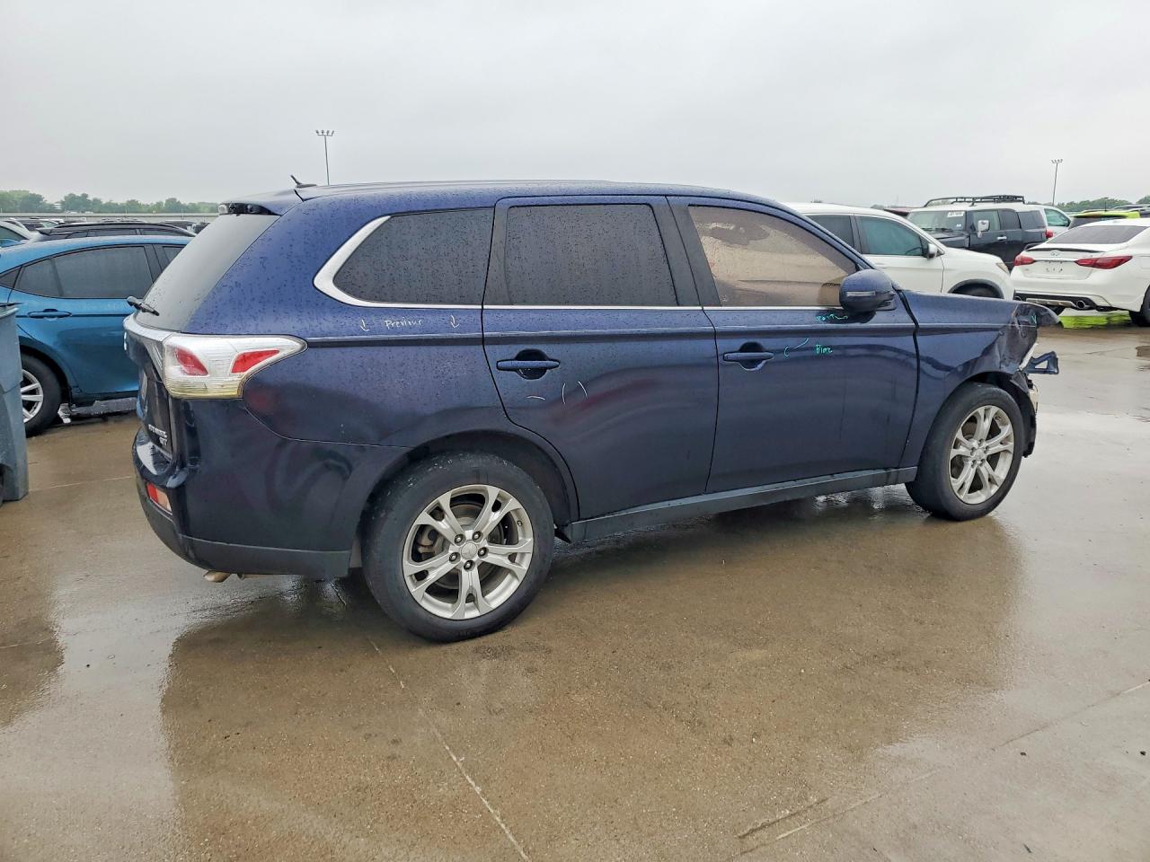 2014 Mitsubishi Outlander Gt Blue vin: JA4JZ4AX9EZ001867