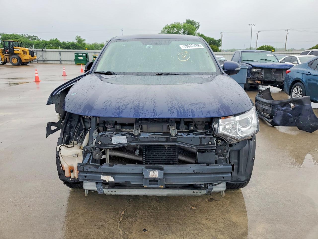 2014 Mitsubishi Outlander Gt Blue vin: JA4JZ4AX9EZ001867
