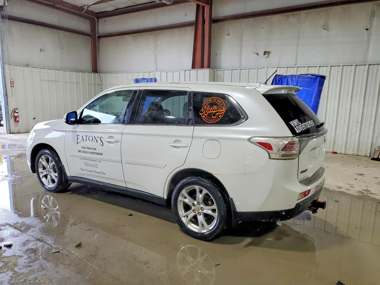 2014 Mitsubishi Outlander Gt White vin: JA4JZ4AX9EZ010570
