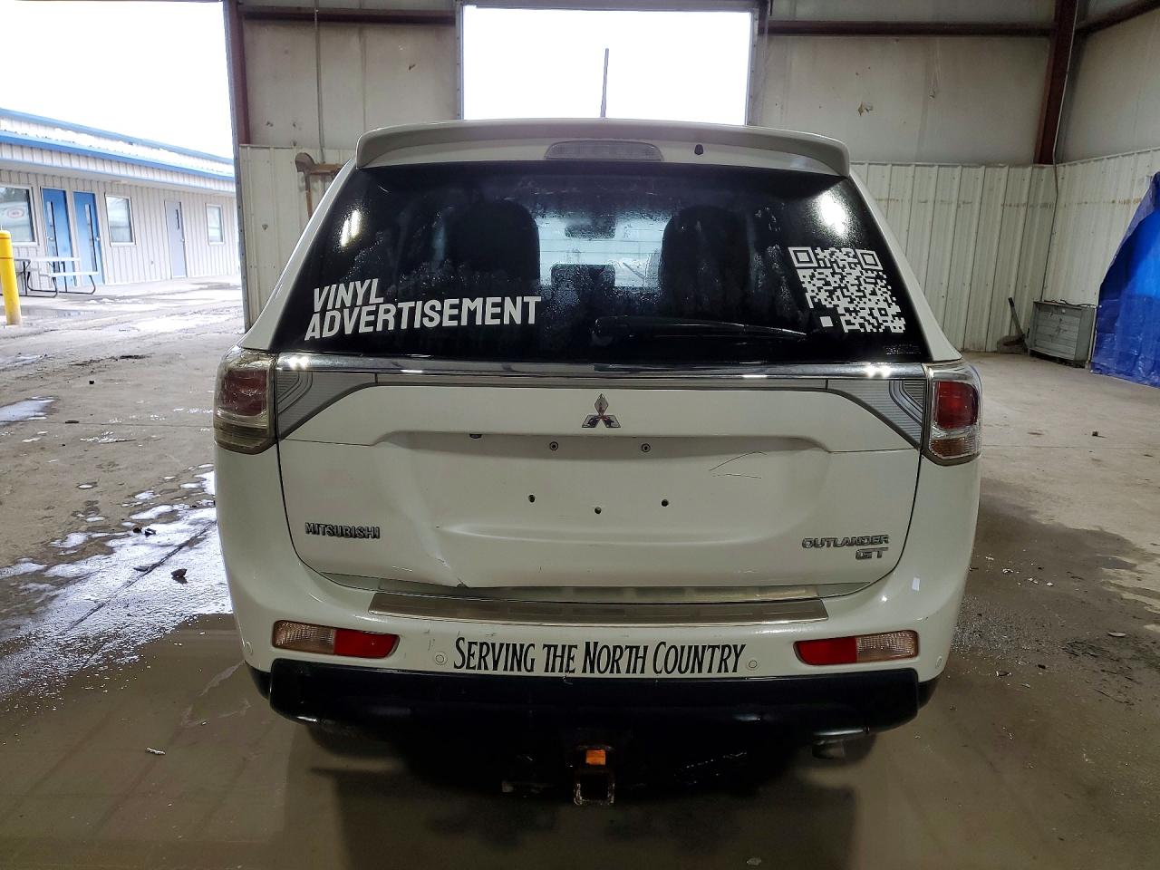 2014 Mitsubishi Outlander Gt White vin: JA4JZ4AX9EZ010570