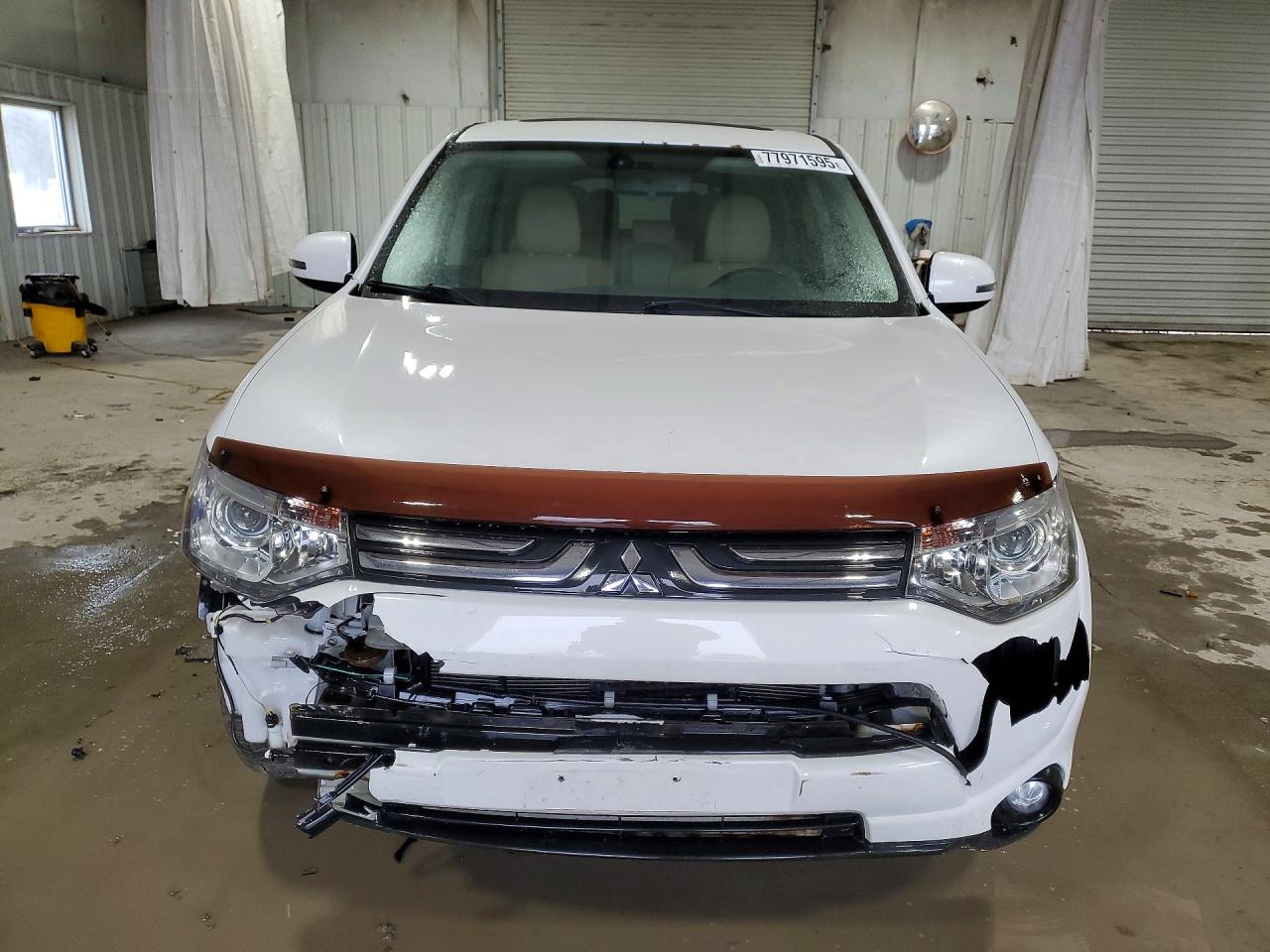 2014 Mitsubishi Outlander Gt White vin: JA4JZ4AX9EZ010570
