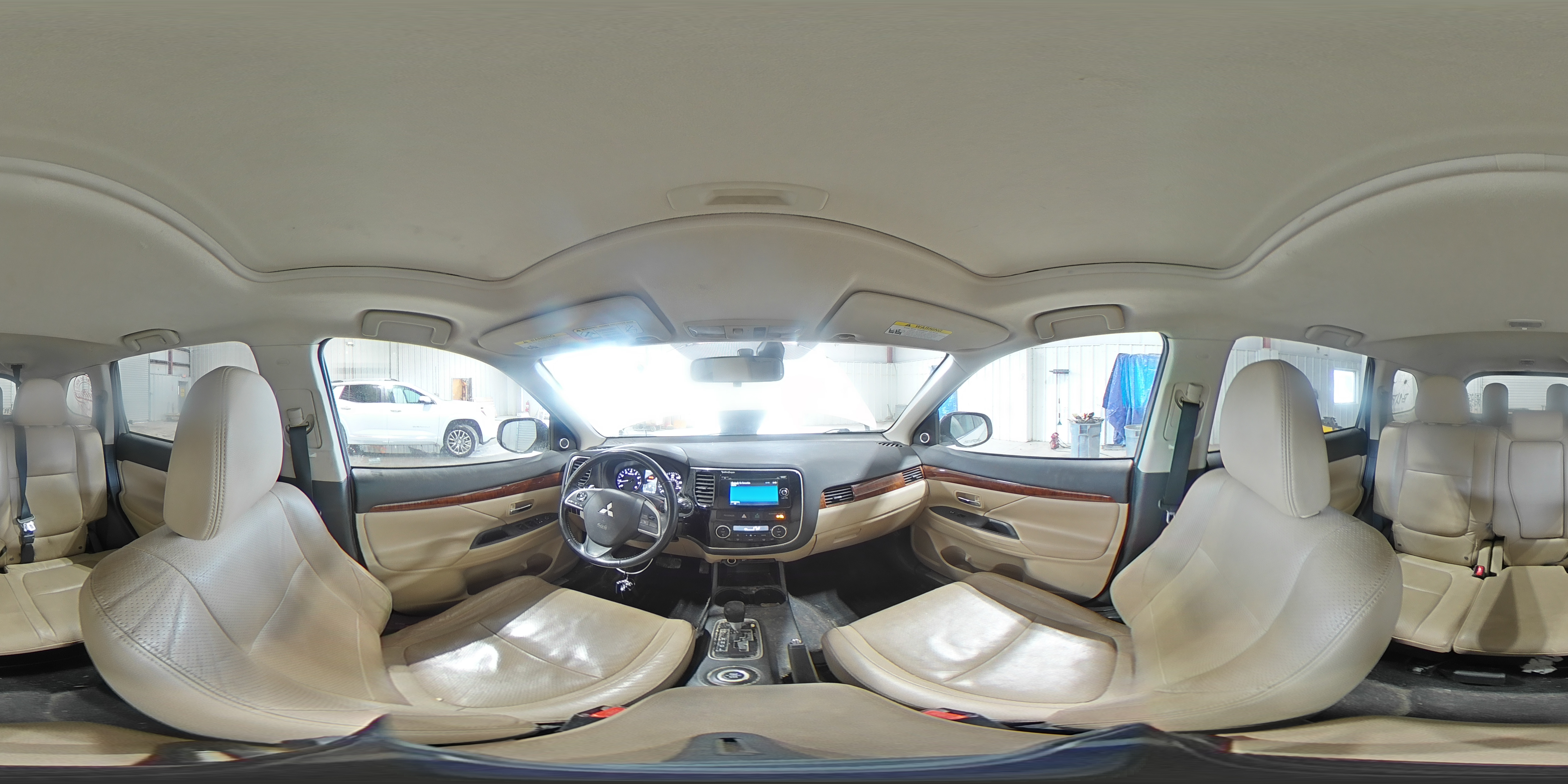 2014 Mitsubishi Outlander Gt White vin: JA4JZ4AX9EZ010570