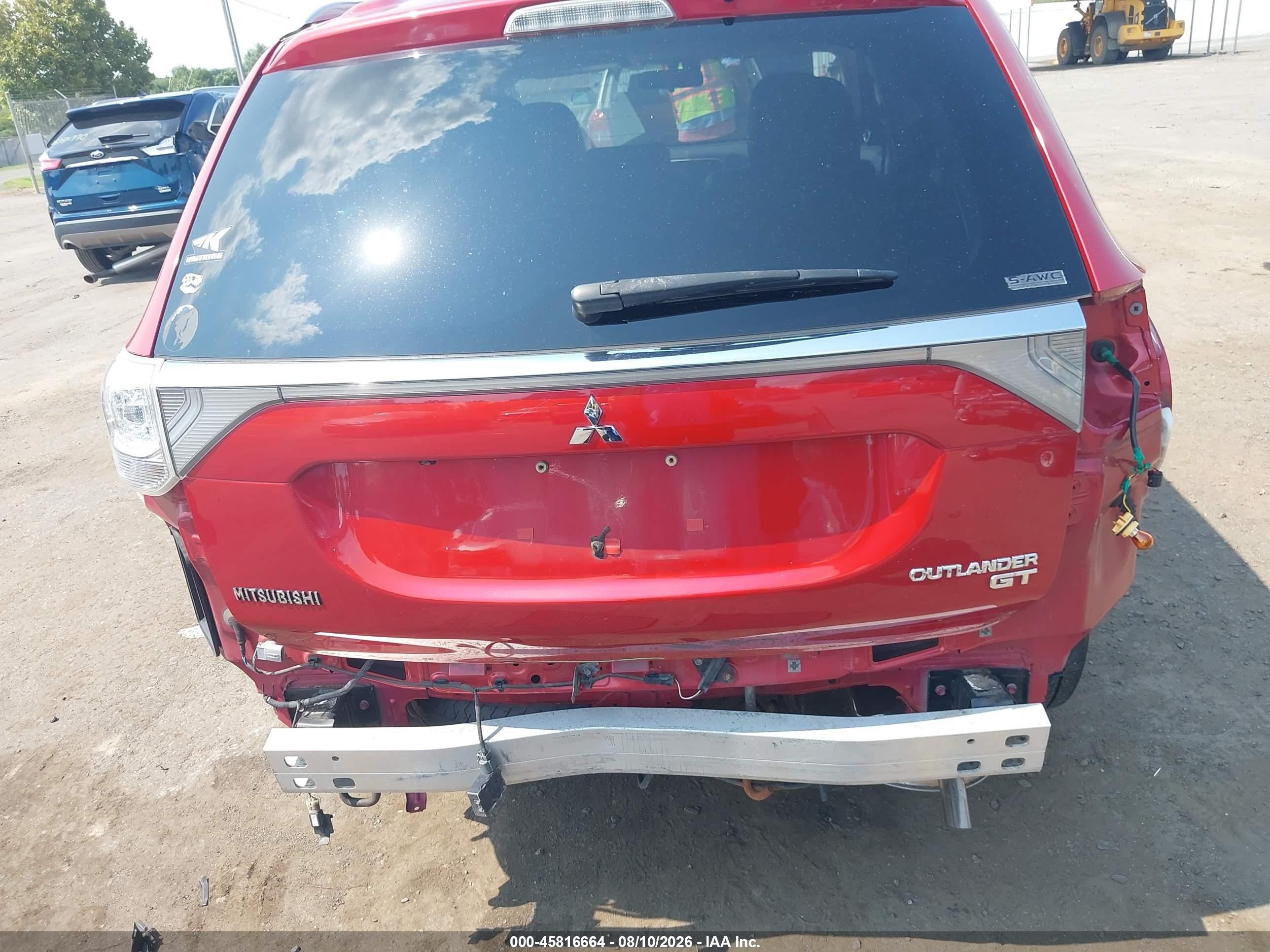 2015 Mitsubishi Outlander Gt Red vin: JA4JZ4AX9FZ006178