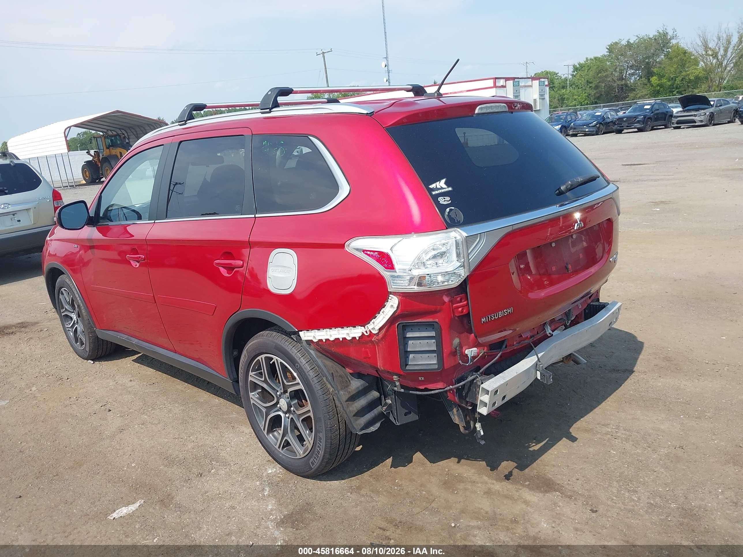 2015 Mitsubishi Outlander Gt Red vin: JA4JZ4AX9FZ006178