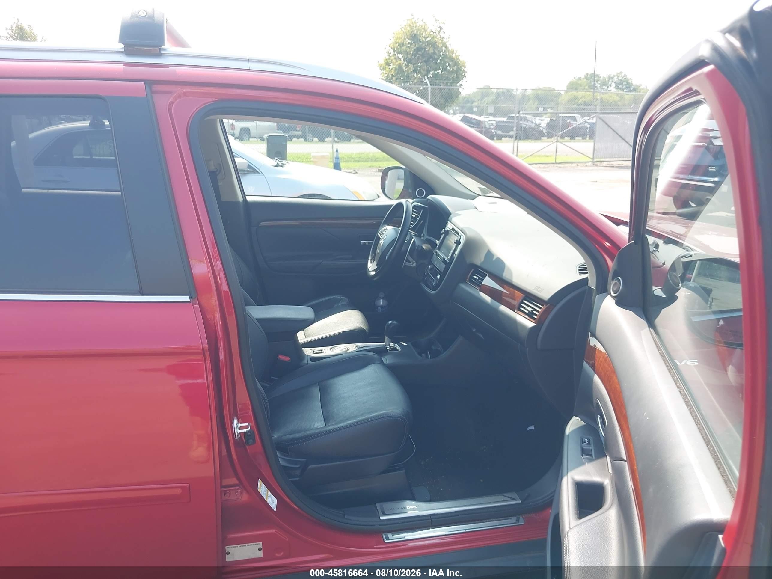 2015 Mitsubishi Outlander Gt Red vin: JA4JZ4AX9FZ006178
