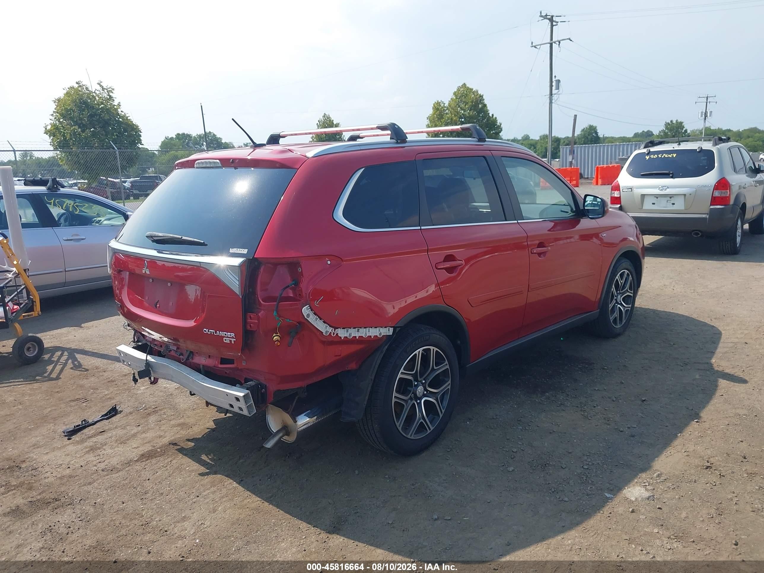 2015 Mitsubishi Outlander Gt Red vin: JA4JZ4AX9FZ006178