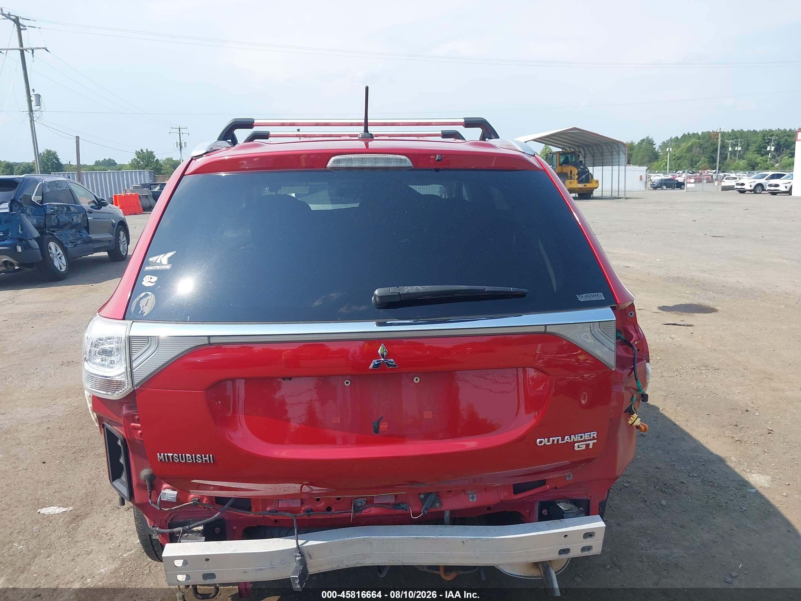 2015 Mitsubishi Outlander Gt Red vin: JA4JZ4AX9FZ006178