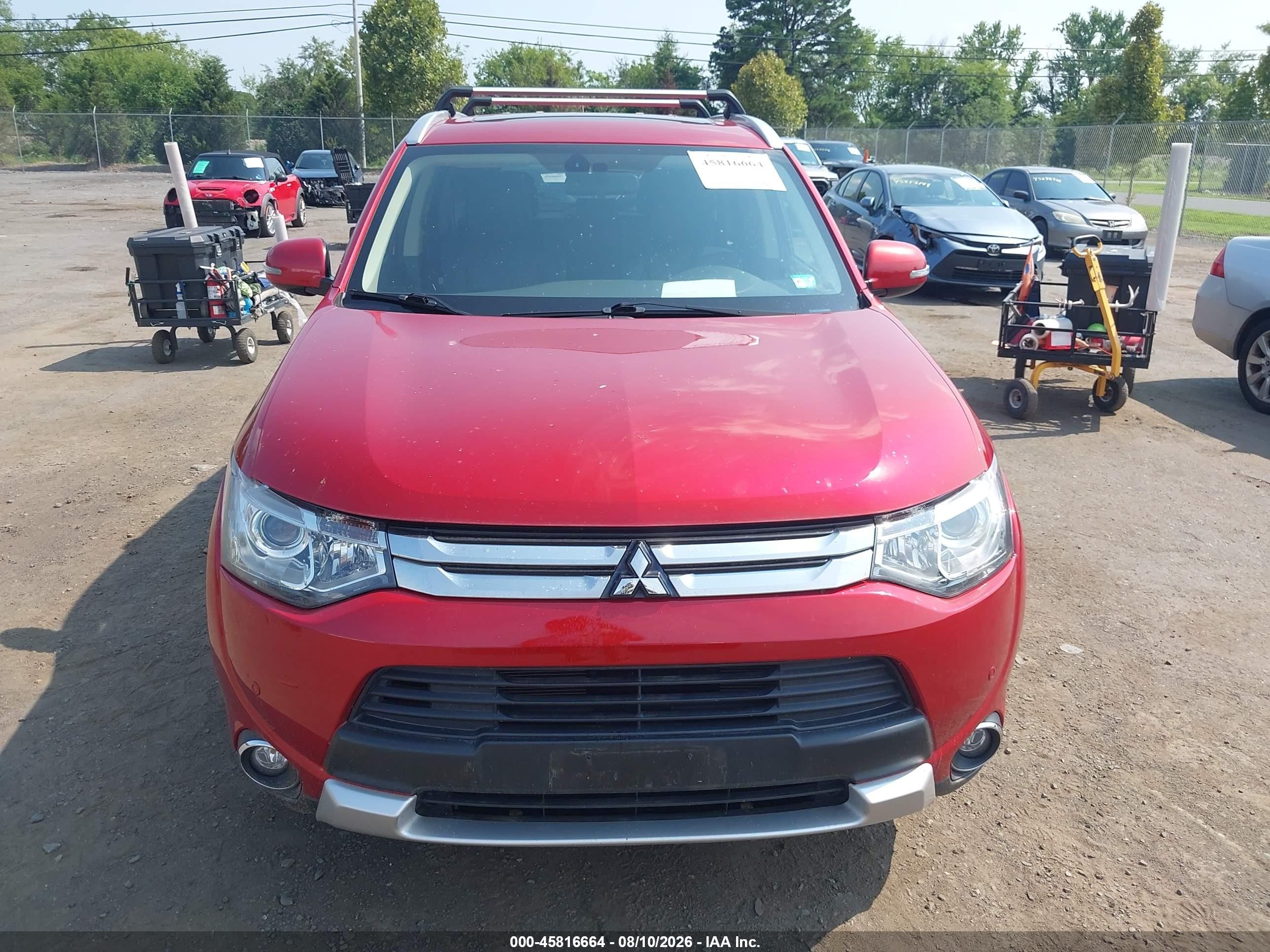 2015 Mitsubishi Outlander Gt Red vin: JA4JZ4AX9FZ006178