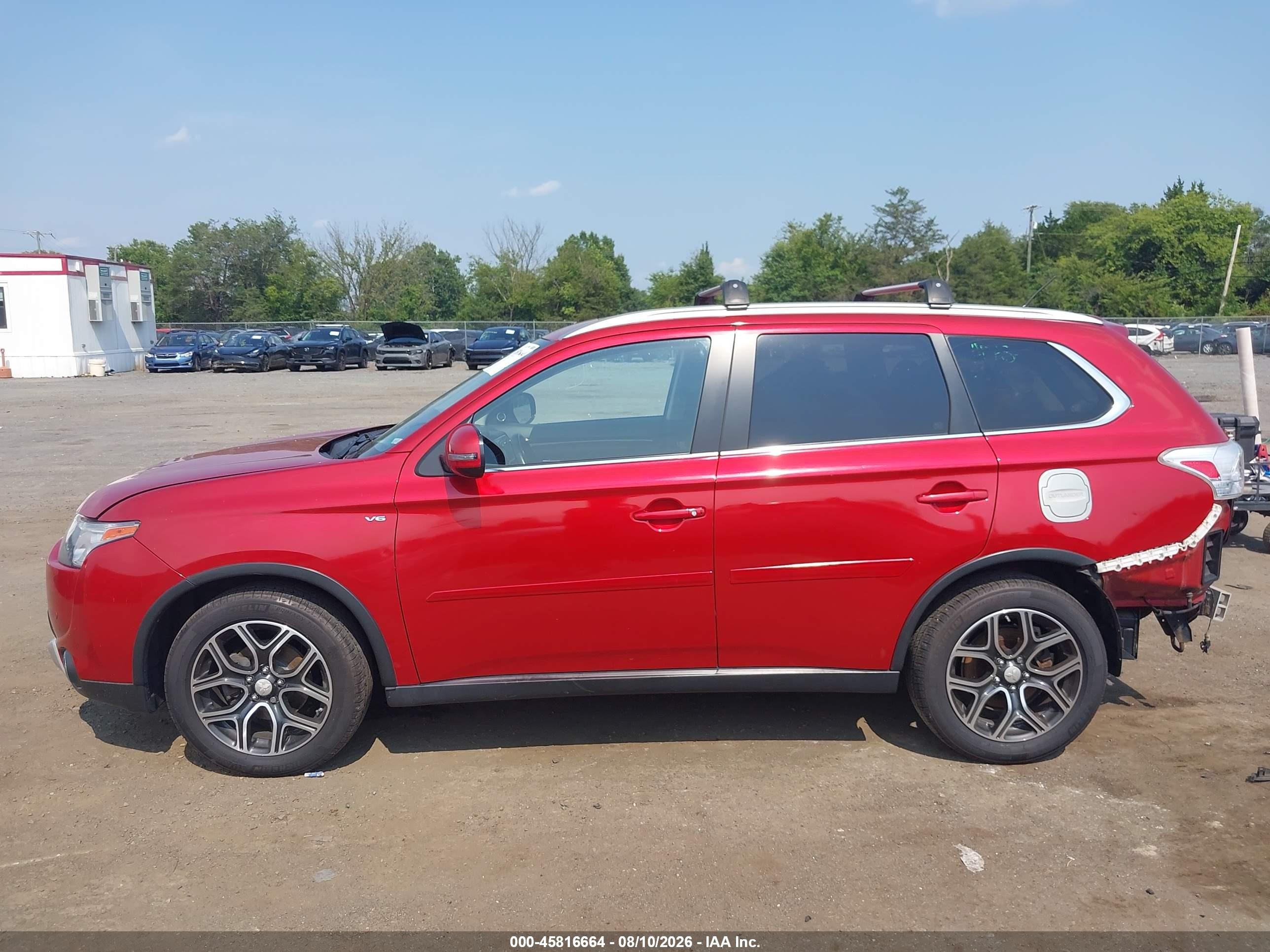 2015 Mitsubishi Outlander Gt Red vin: JA4JZ4AX9FZ006178