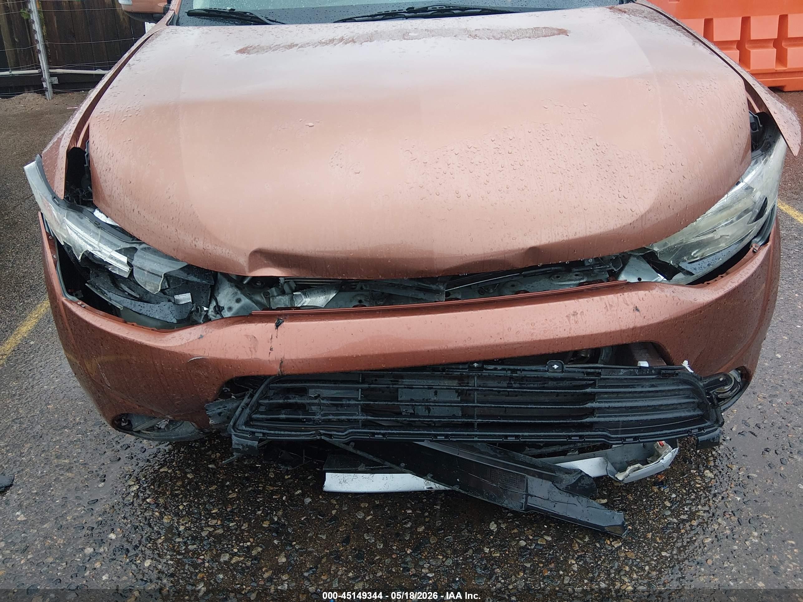 2015 Mitsubishi Outlander Gt Оранжевый vin: JA4JZ4AX9FZ011784
