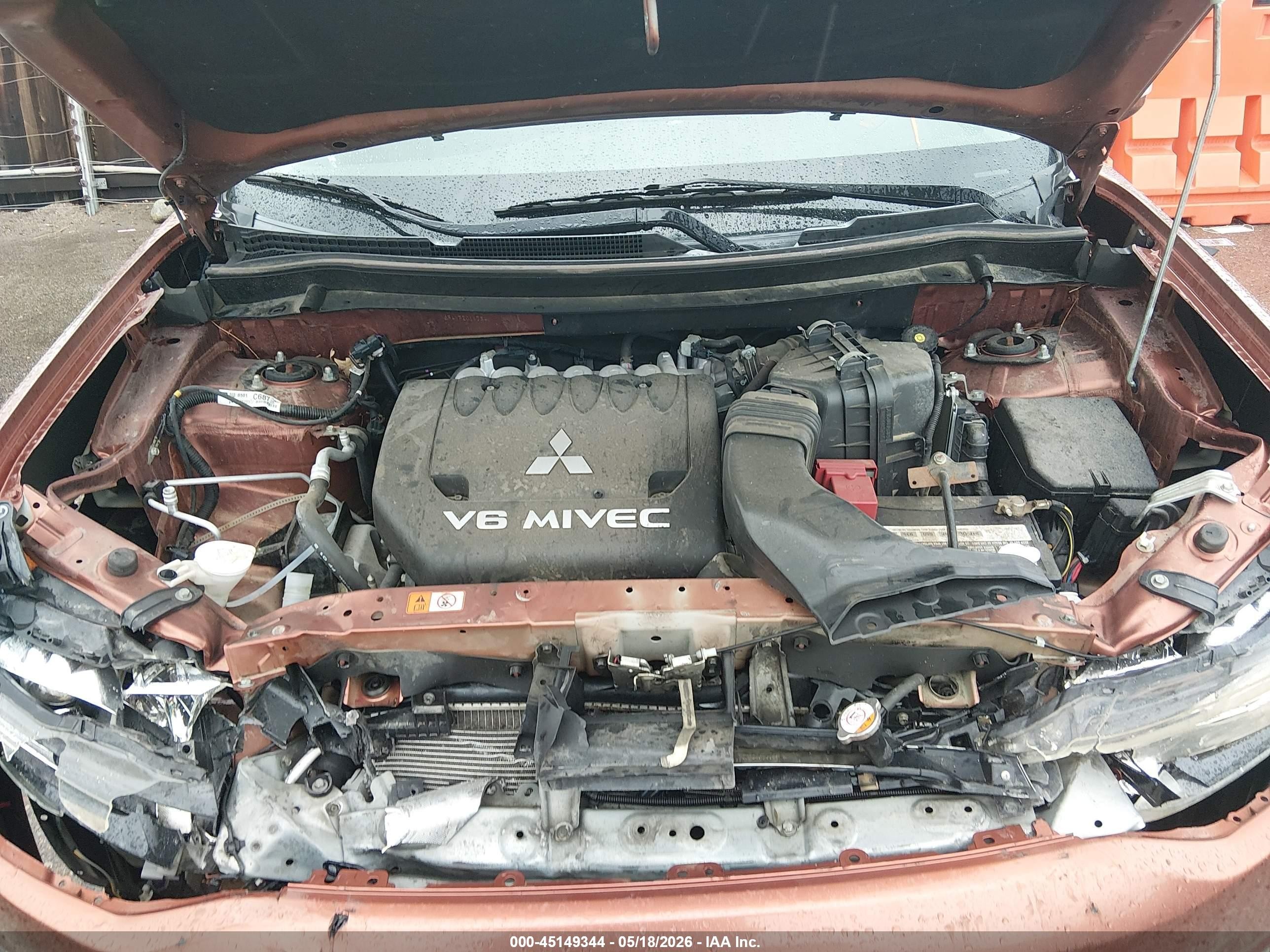 2015 Mitsubishi Outlander Gt Оранжевый vin: JA4JZ4AX9FZ011784