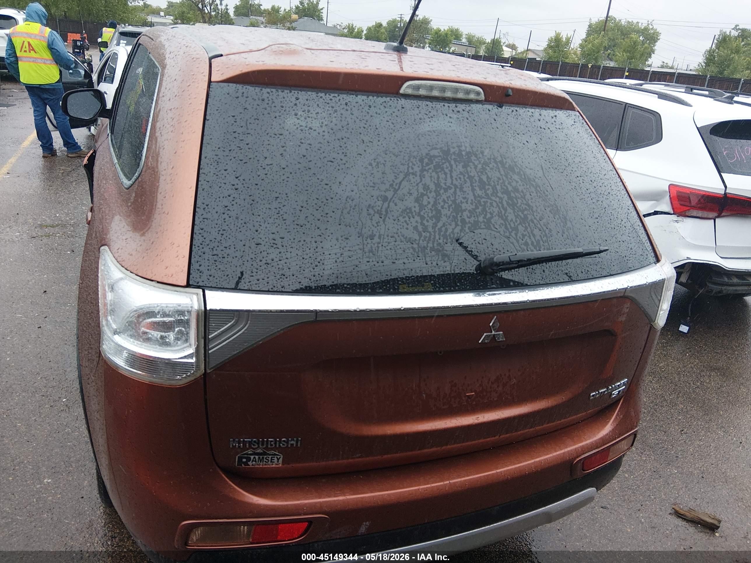 2015 Mitsubishi Outlander Gt Оранжевый vin: JA4JZ4AX9FZ011784