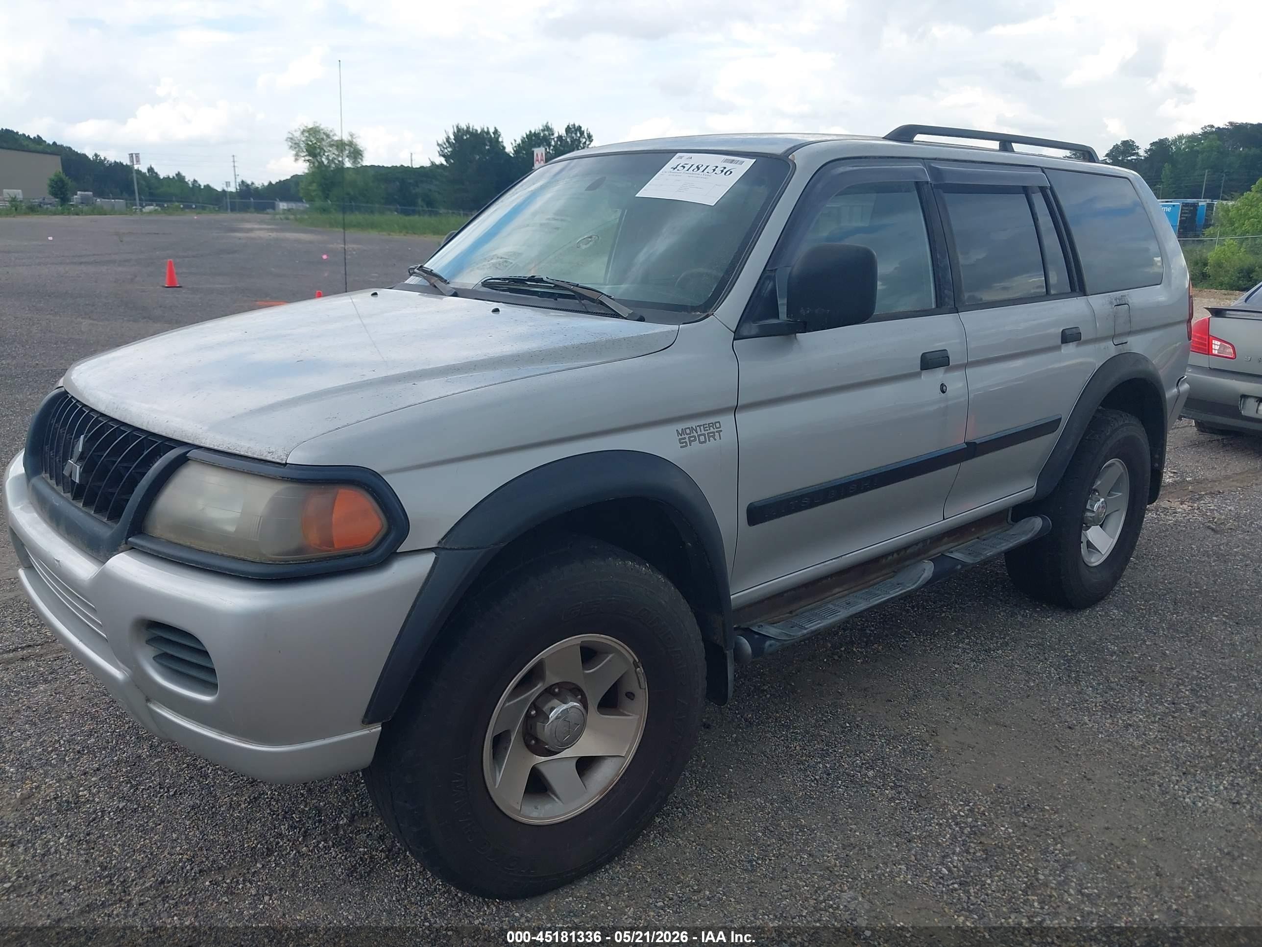 2002 Mitsubishi Montero Sport Es/ls Серебряный vin: JA4LS21H12J004251