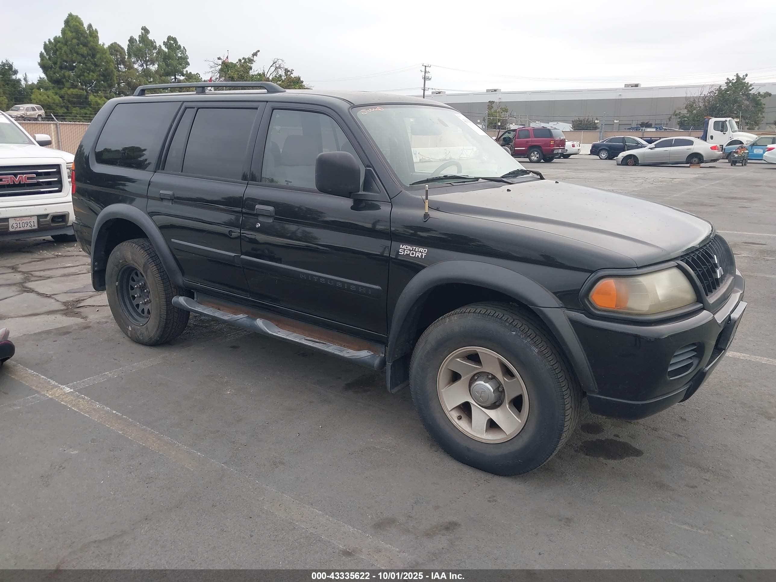 2002 Mitsubishi Montero Sport Es/ls Black vin: JA4LS21H12J038402