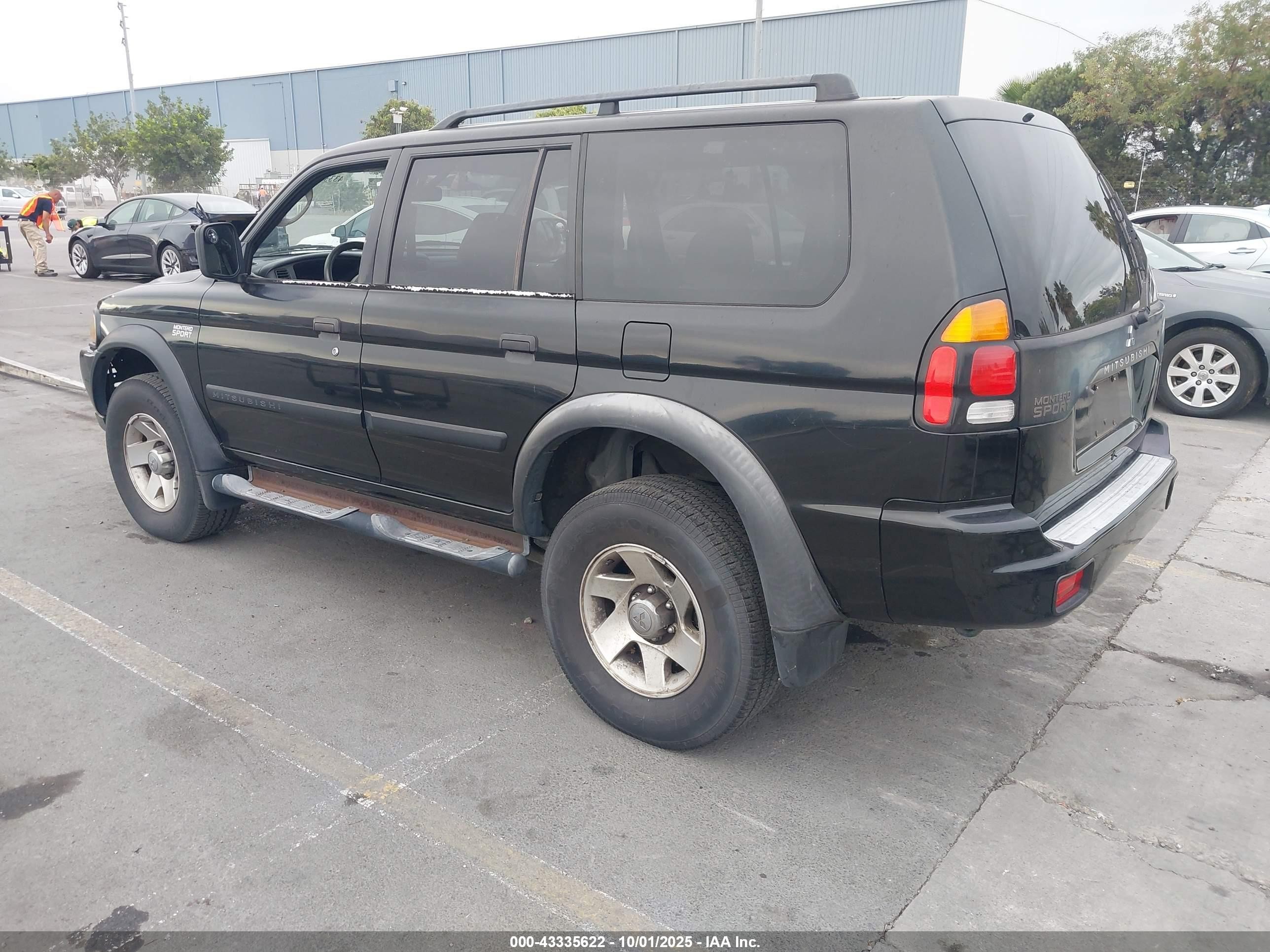 2002 Mitsubishi Montero Sport Es/ls Black vin: JA4LS21H12J038402