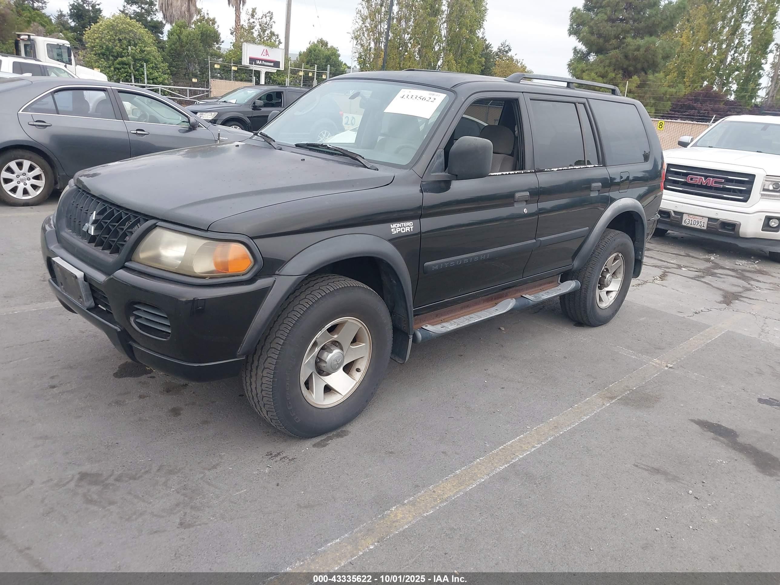 2002 Mitsubishi Montero Sport Es/ls Black vin: JA4LS21H12J038402