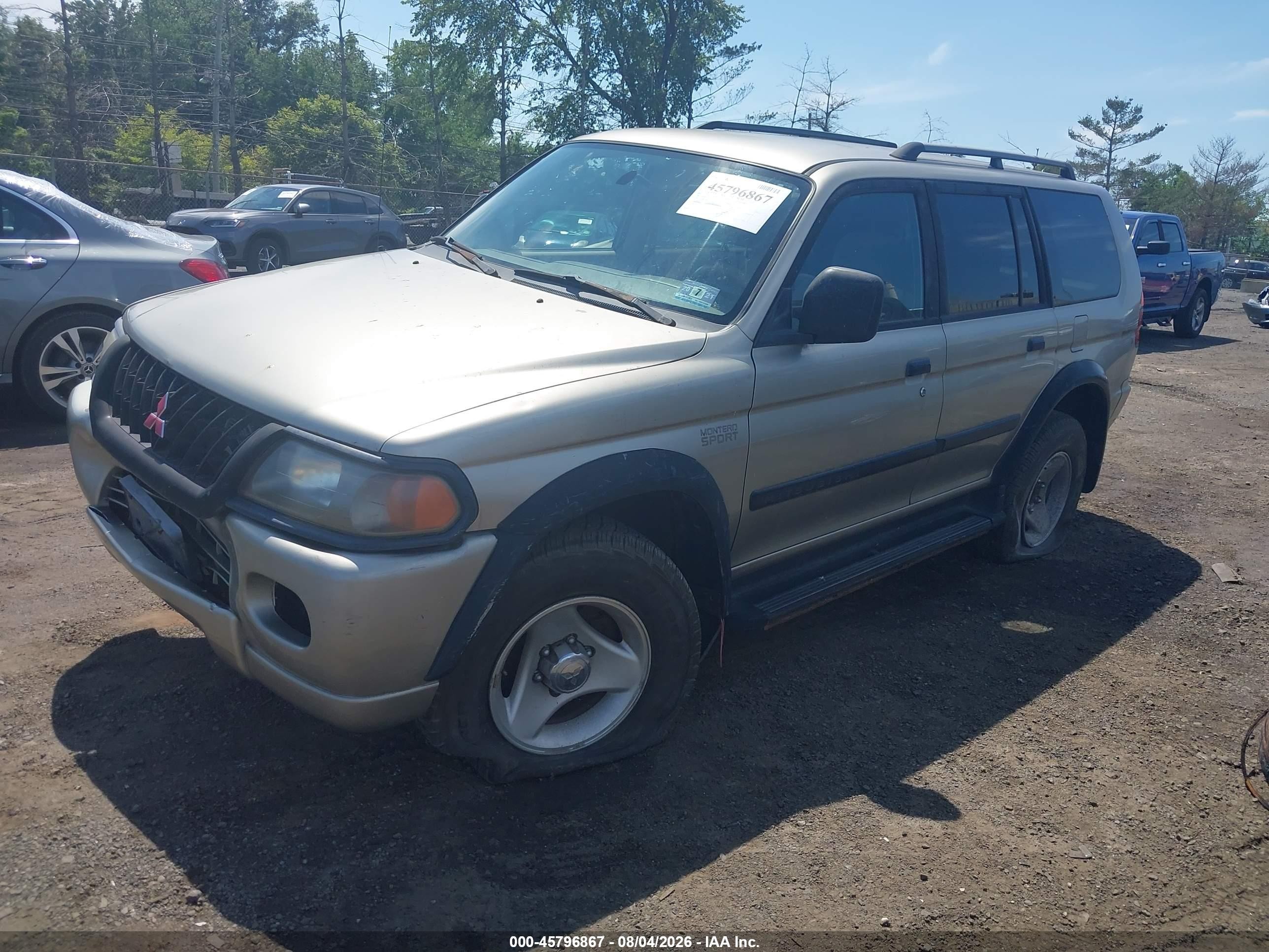 2001 Mitsubishi Montero Sport Es/ls Beige vin: JA4LS21H31P041104