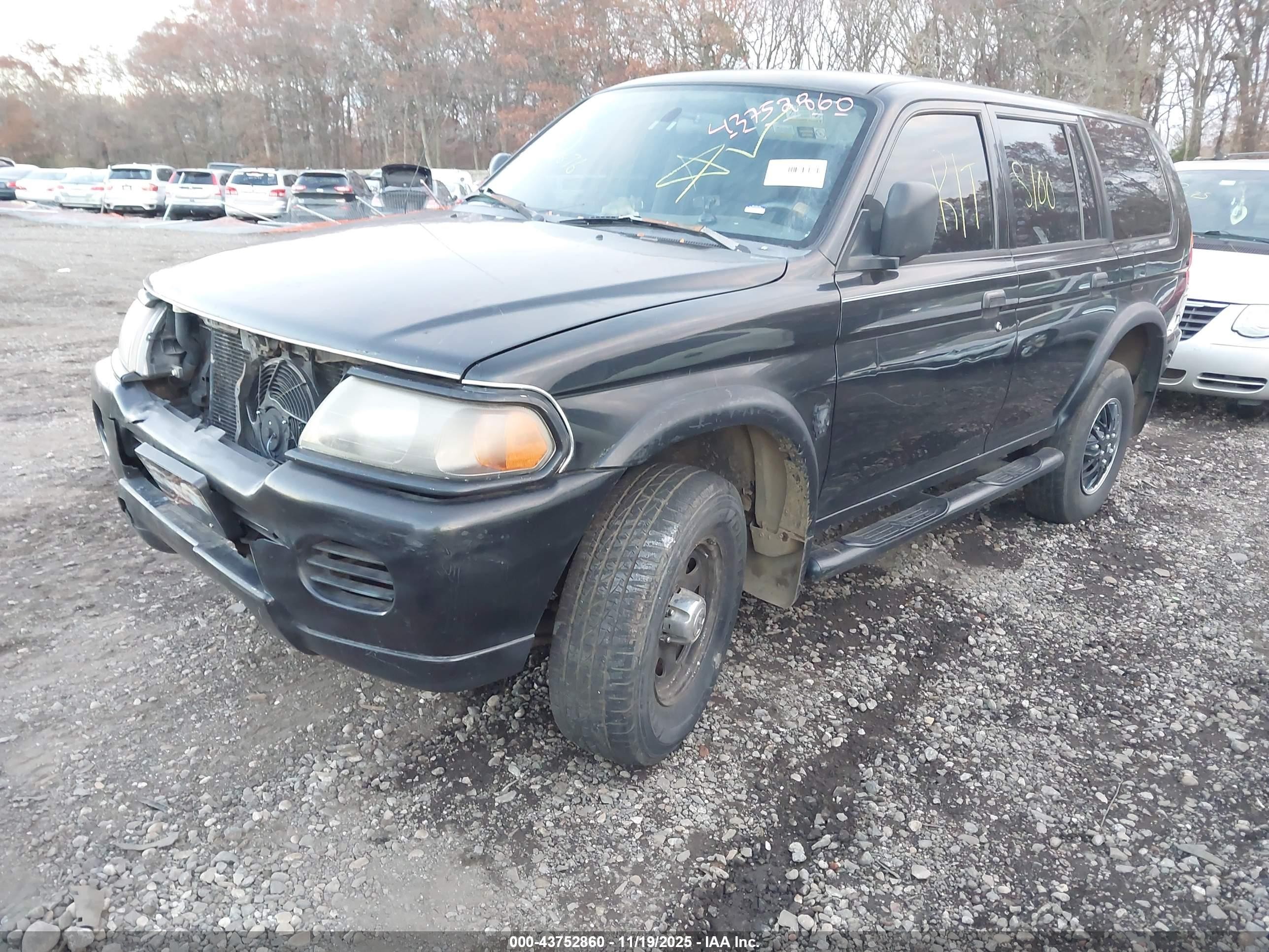 2002 Mitsubishi Montero Sport Es/ls Черный vin: JA4LS21H72J063708
