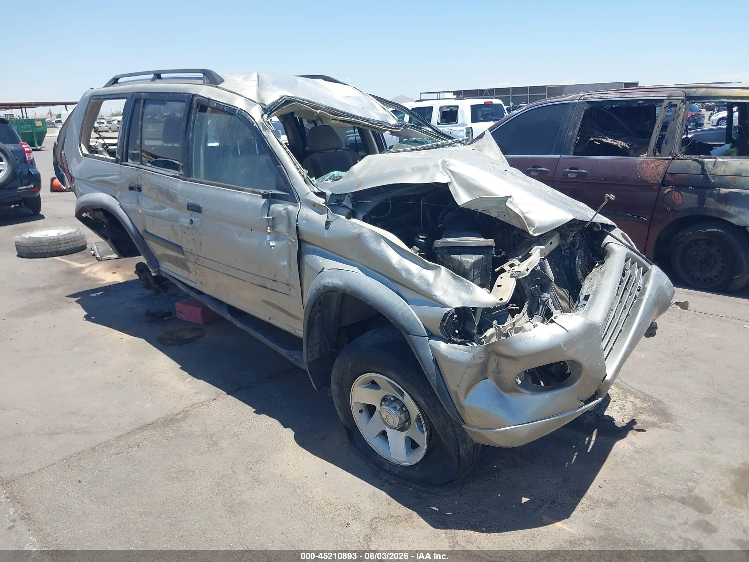2003 Mitsubishi Montero Sport Es/ls Gray vin: JA4LS21H73J046196