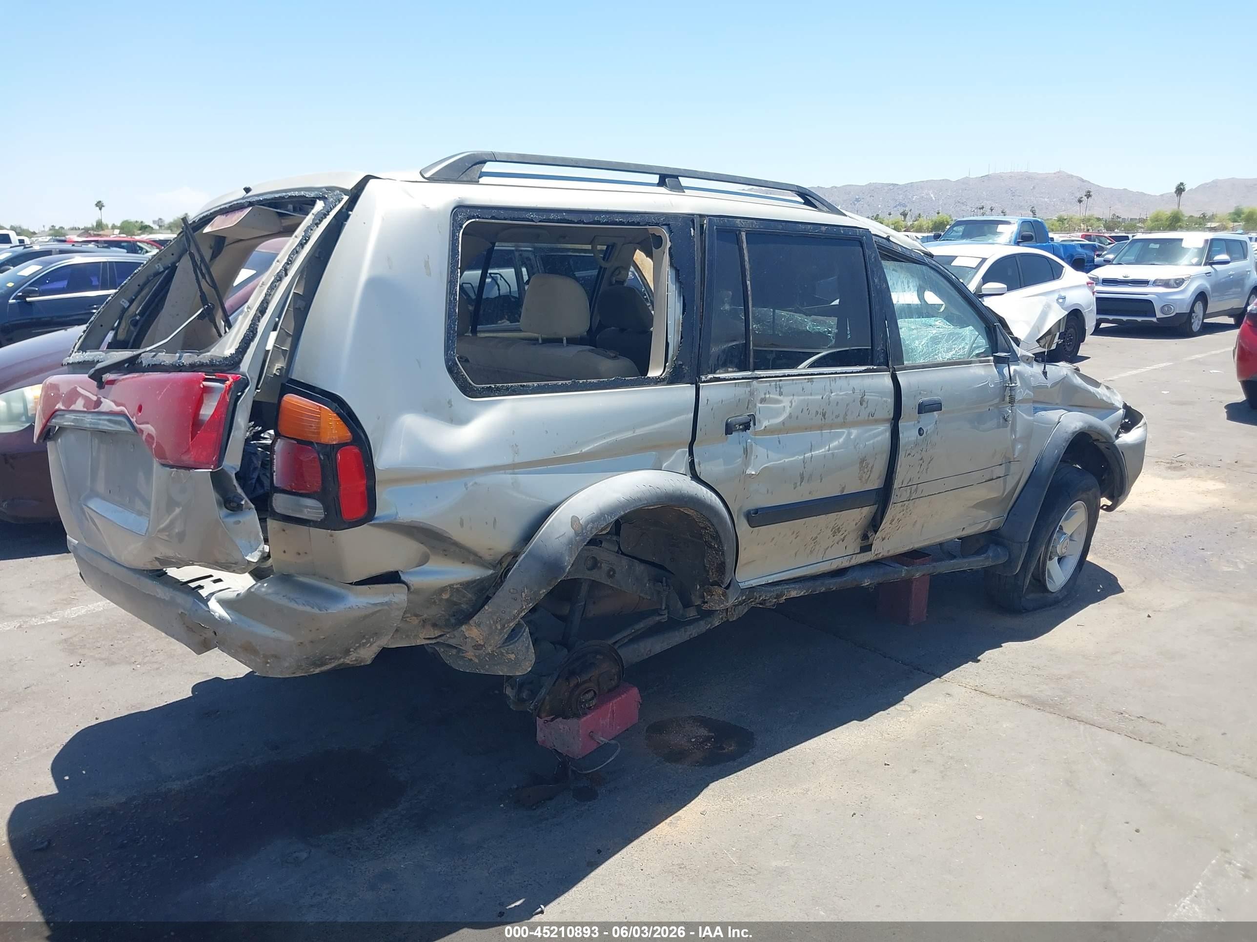 2003 Mitsubishi Montero Sport Es/ls Gray vin: JA4LS21H73J046196
