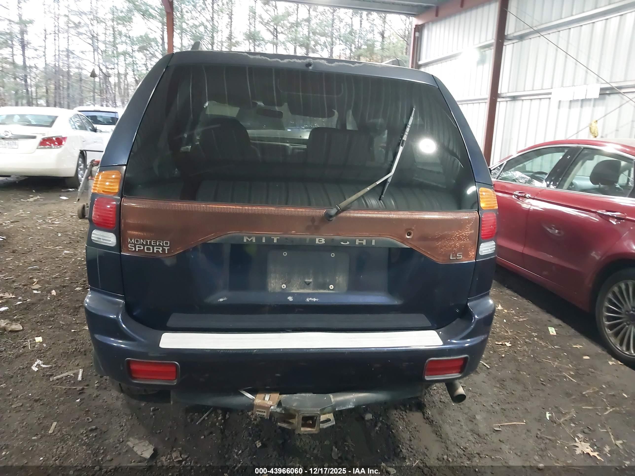 2002 Mitsubishi Montero Sport Es/ls Blue vin: JA4LS21H82J044777