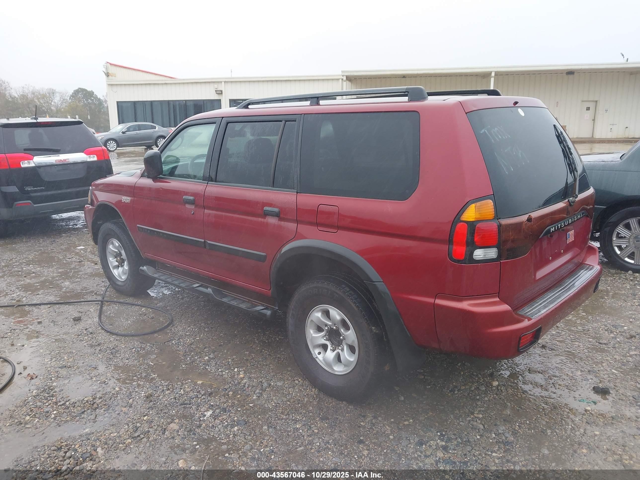 2002 Mitsubishi Montero Sport Es/ls Burgundy vin: JA4LS21H82J050742