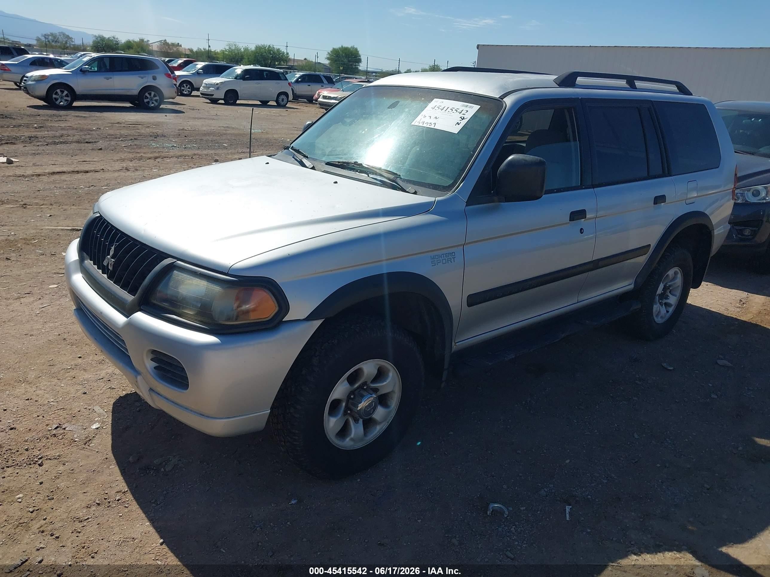 2003 Mitsubishi Montero Sport Es/ls Silver vin: JA4LS21HX3J049335
