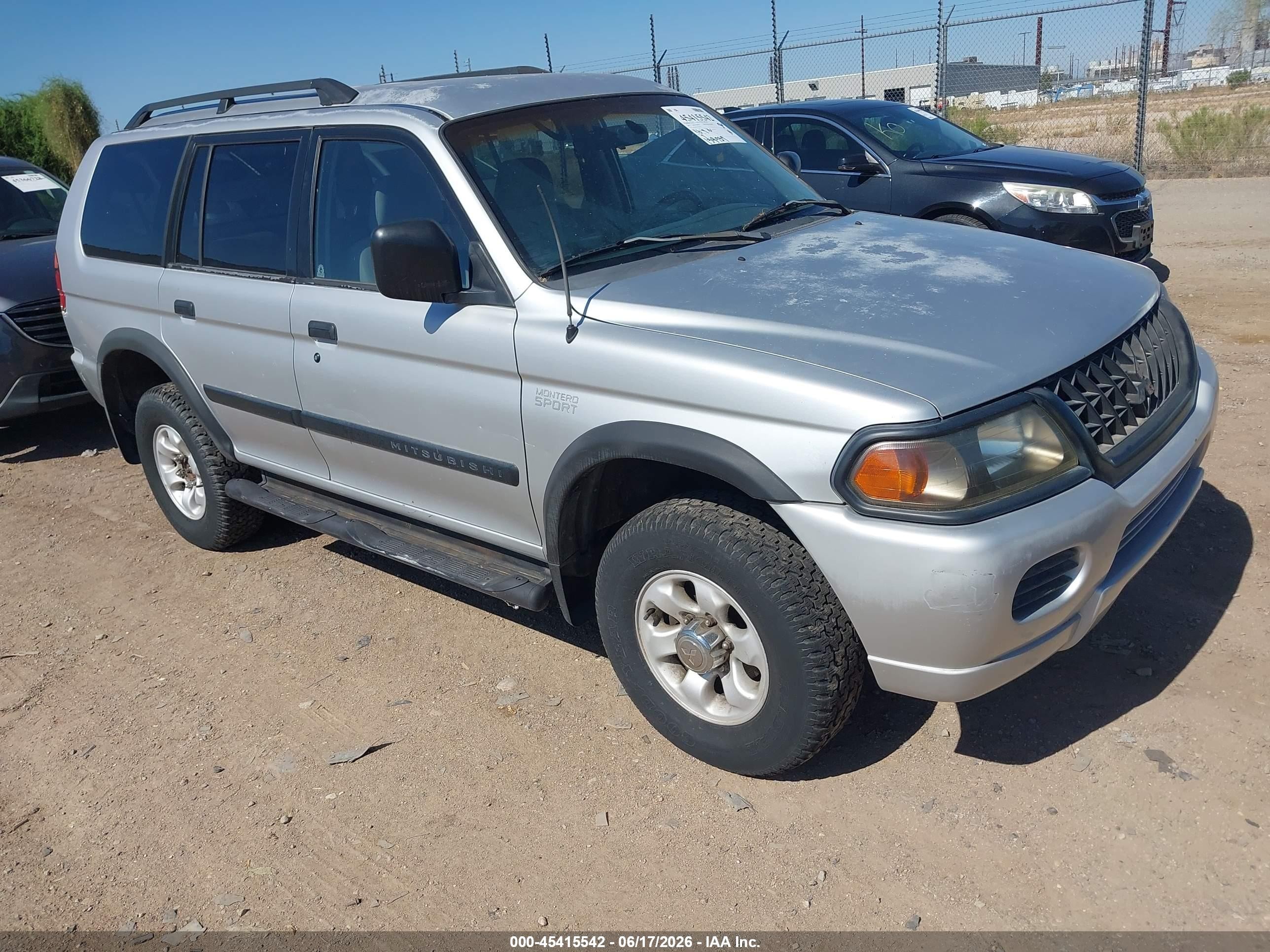 2003 Mitsubishi Montero Sport Es/ls Silver vin: JA4LS21HX3J049335