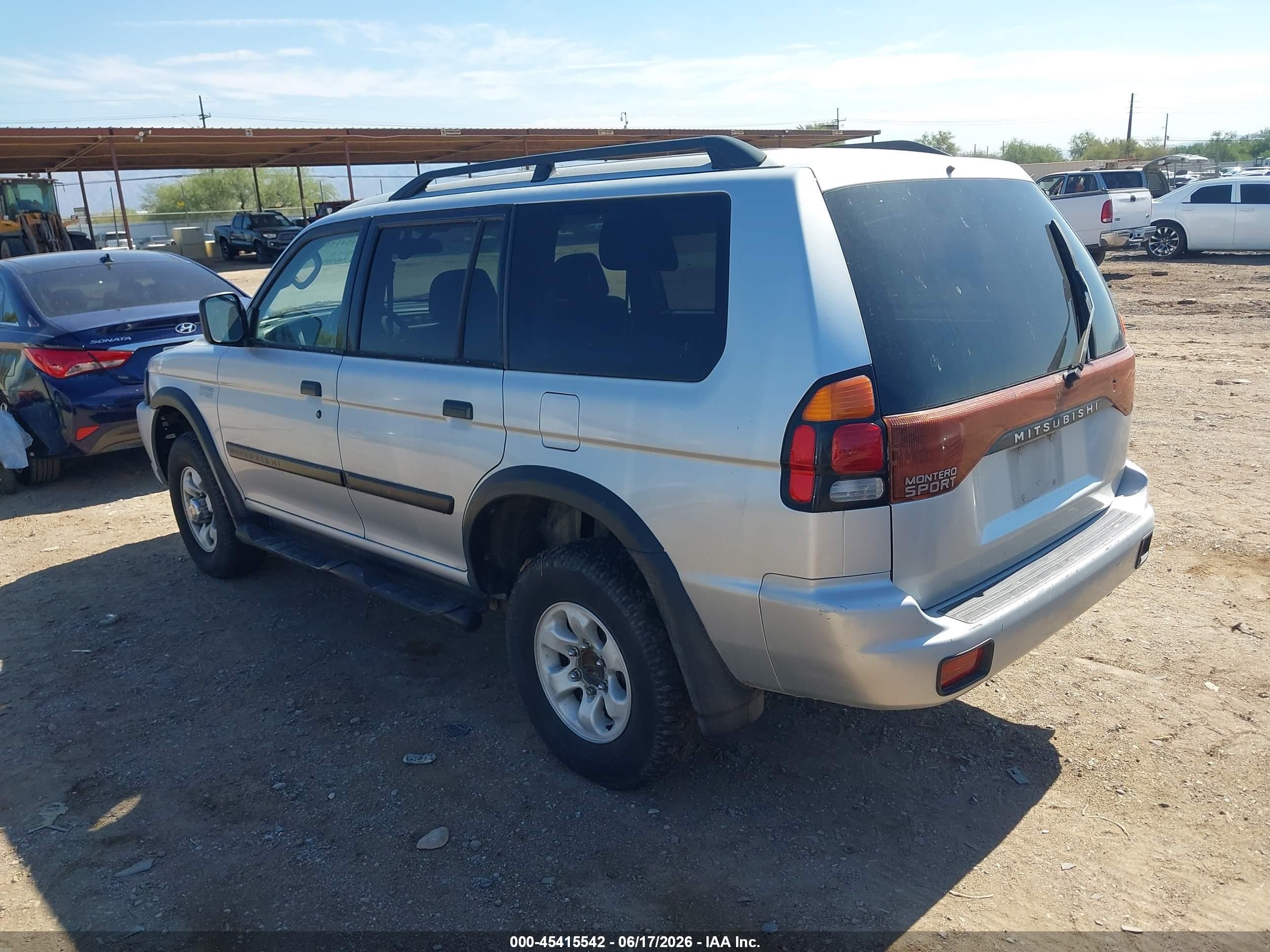 2003 Mitsubishi Montero Sport Es/ls Silver vin: JA4LS21HX3J049335