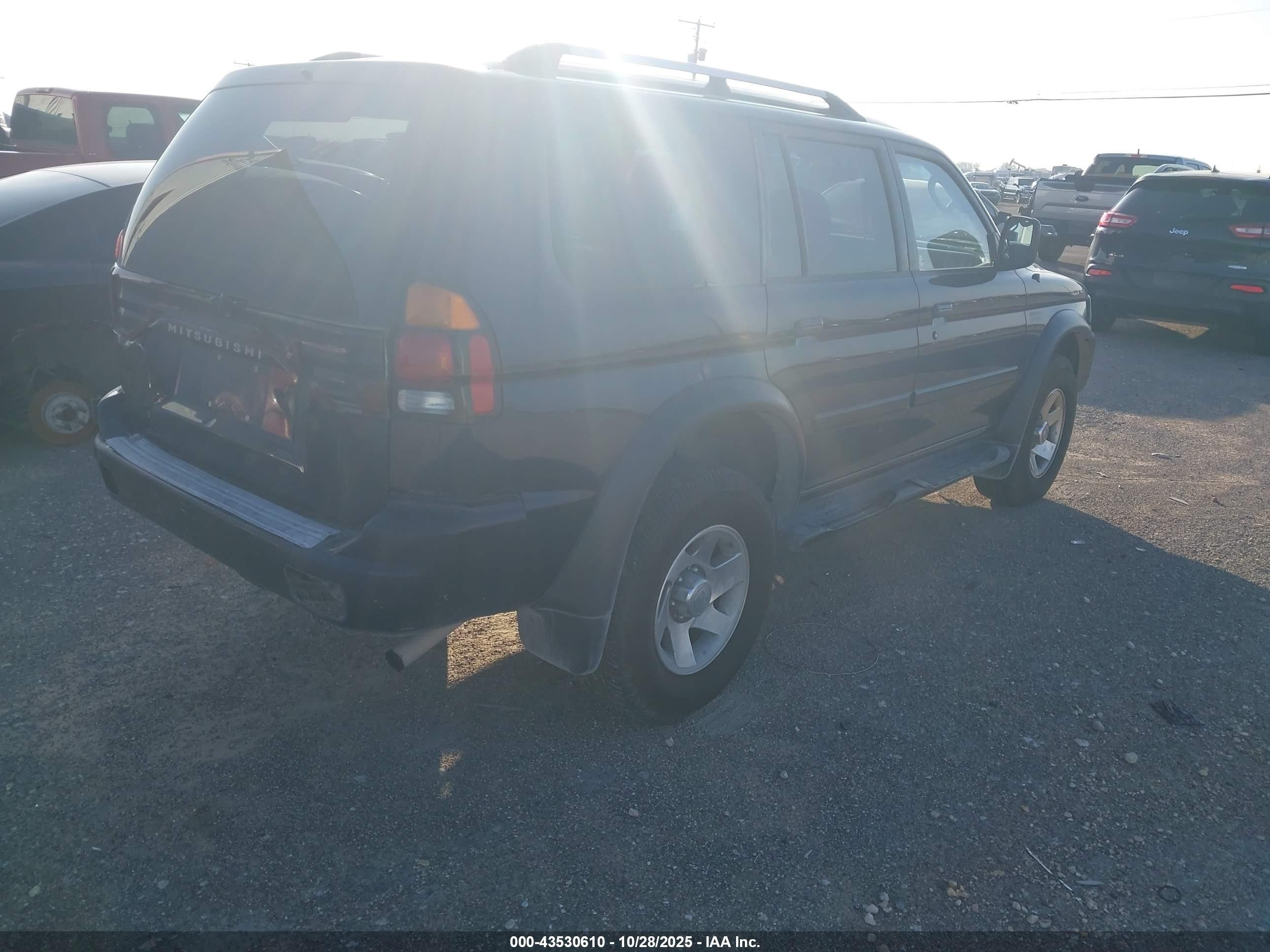 2004 Mitsubishi Montero Sport Ls Dark Blue vin: JA4LS21R04J006181