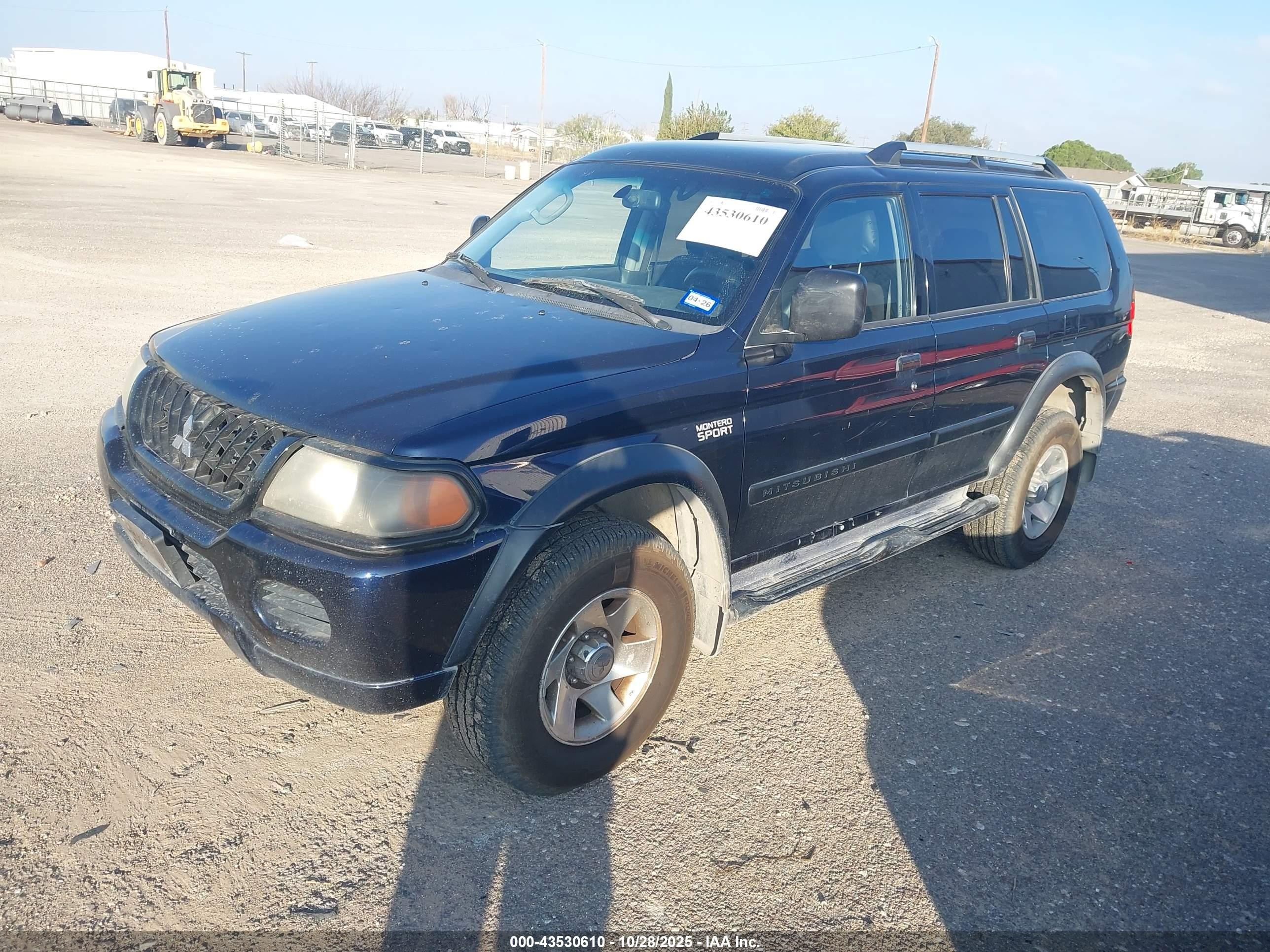 2004 Mitsubishi Montero Sport Ls Dark Blue vin: JA4LS21R04J006181