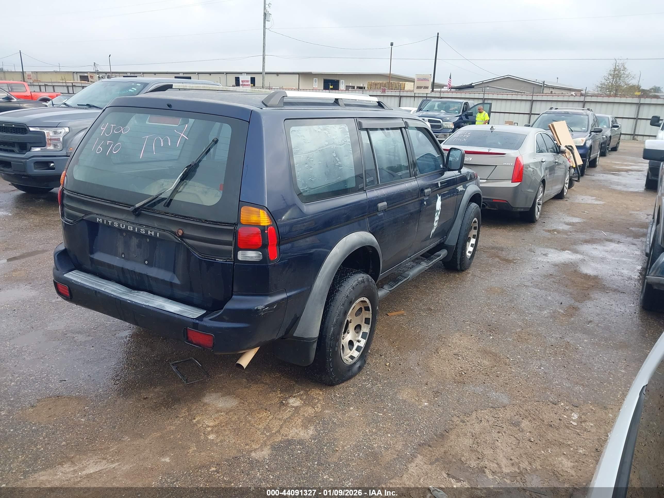 2004 Mitsubishi Montero Sport Ls Dark Blue vin: JA4LS21R14J001670