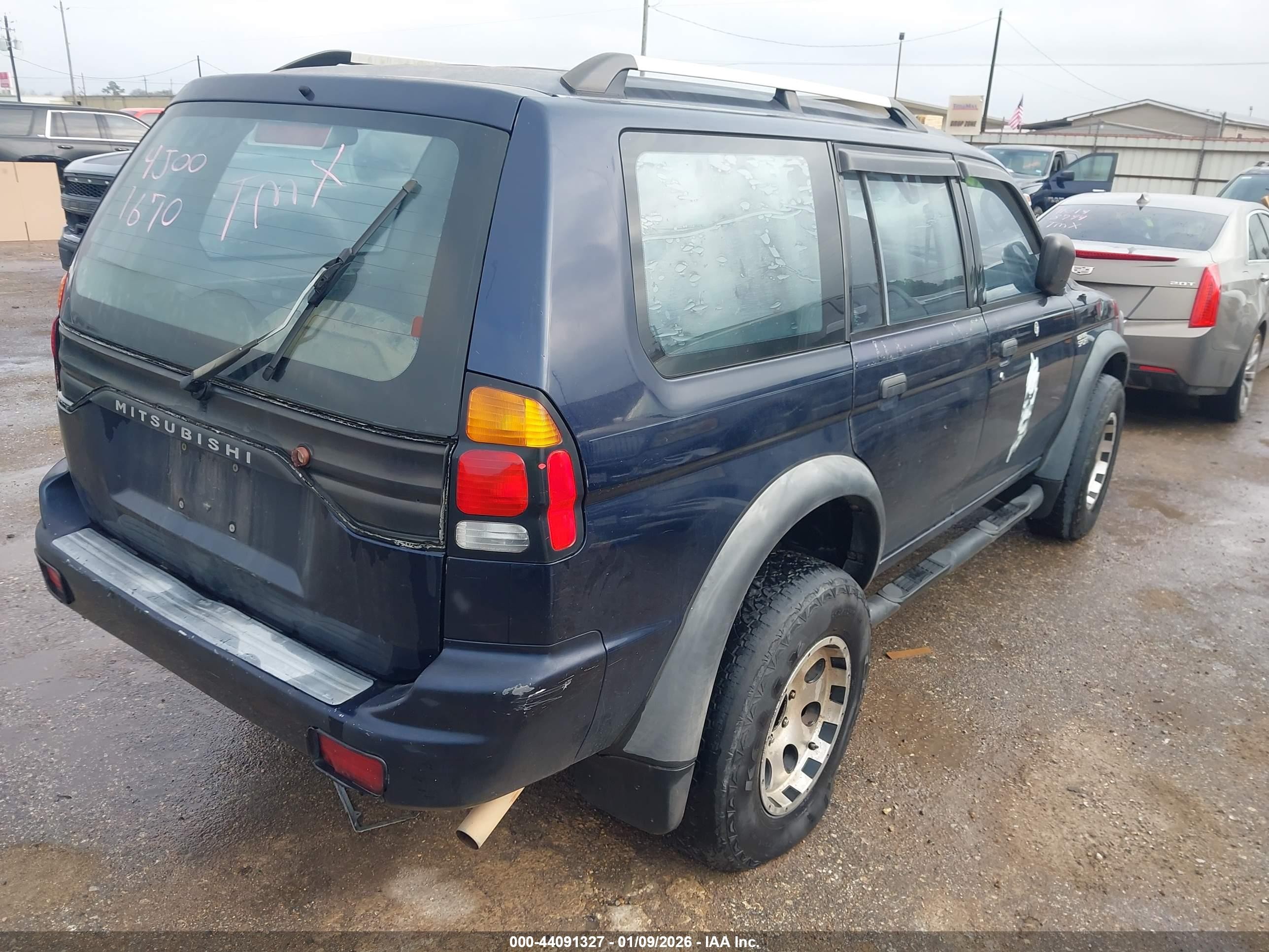 2004 Mitsubishi Montero Sport Ls Dark Blue vin: JA4LS21R14J001670