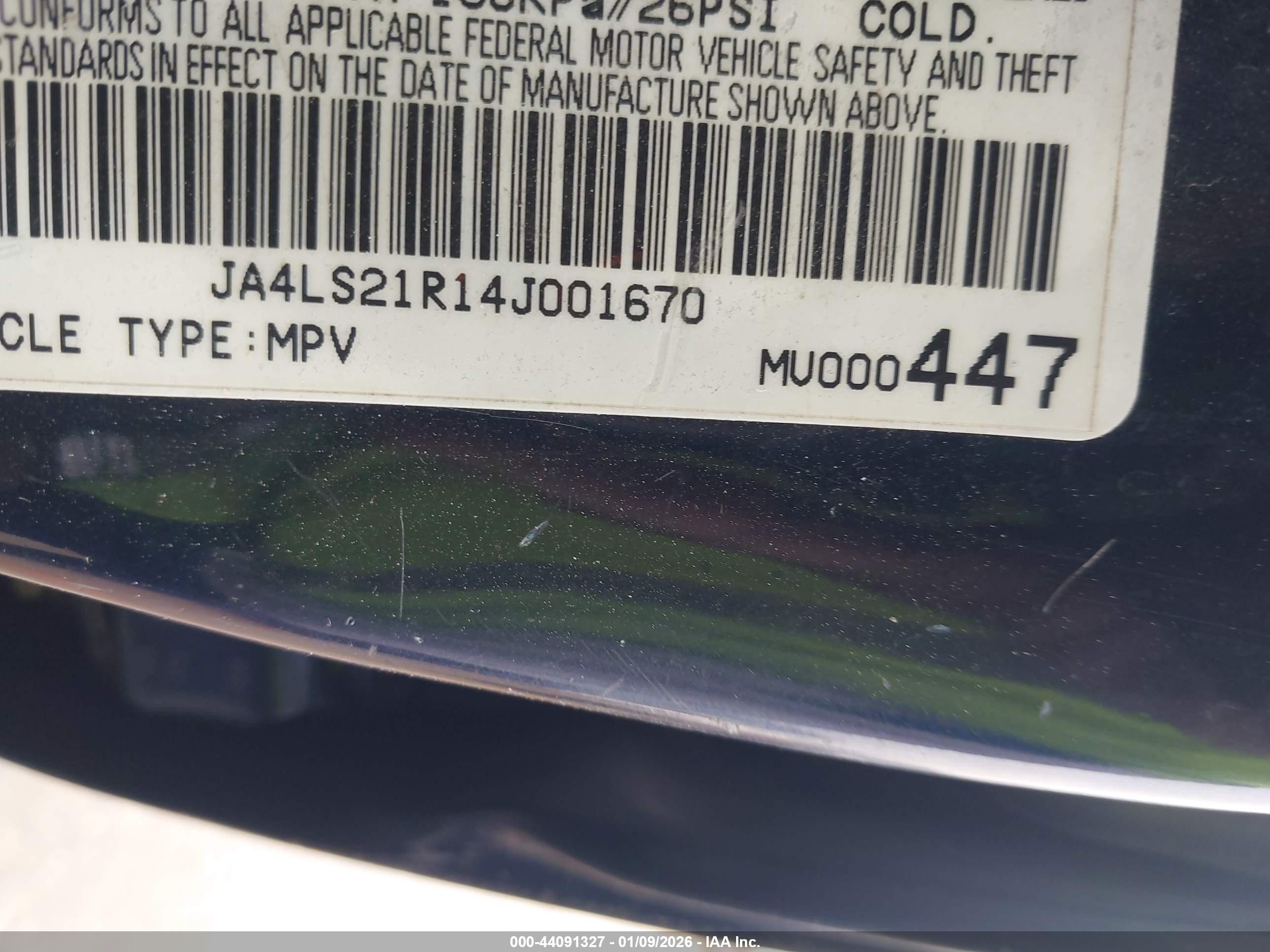 2004 Mitsubishi Montero Sport Ls Dark Blue vin: JA4LS21R14J001670