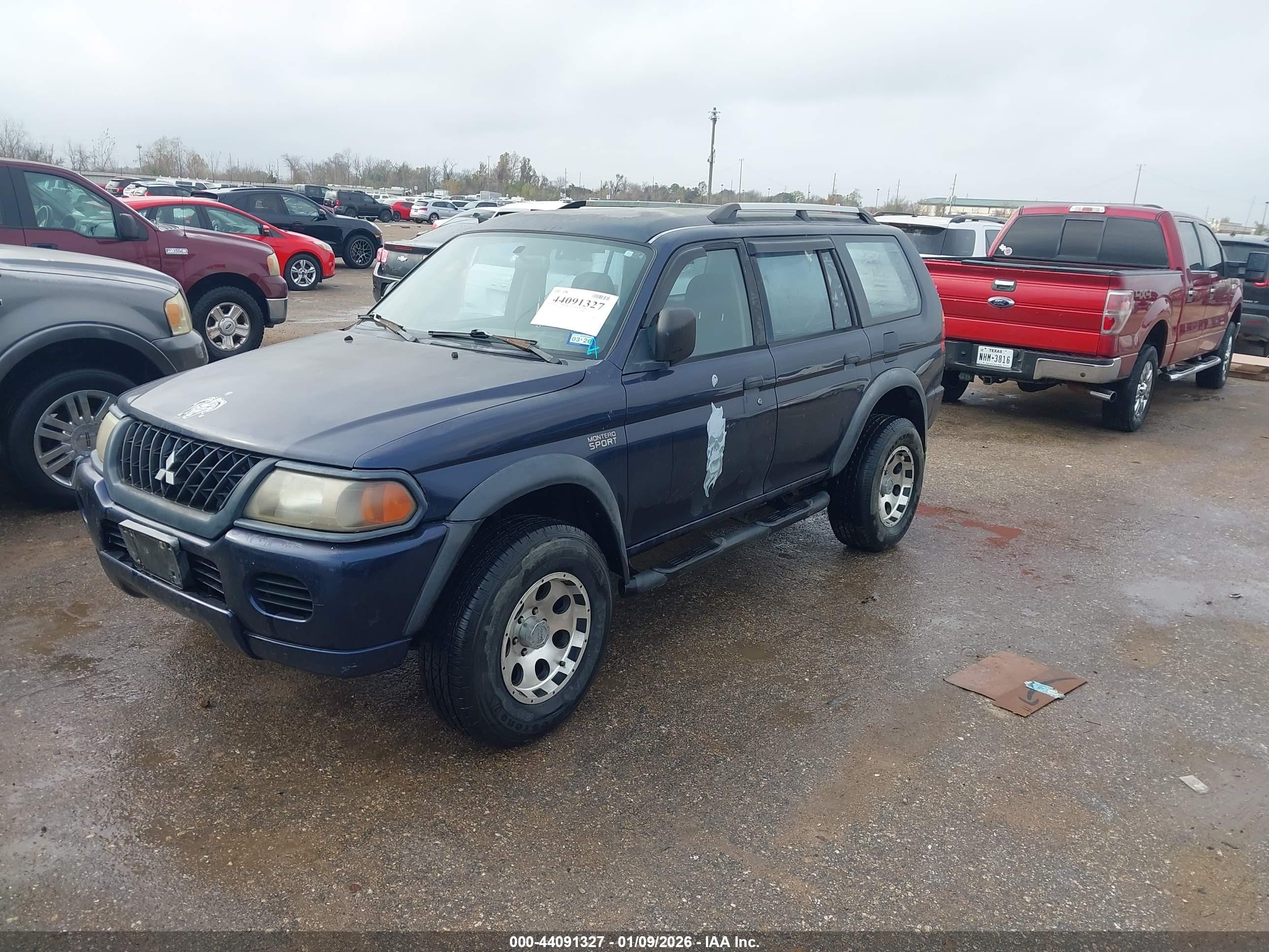 2004 Mitsubishi Montero Sport Ls Dark Blue vin: JA4LS21R14J001670