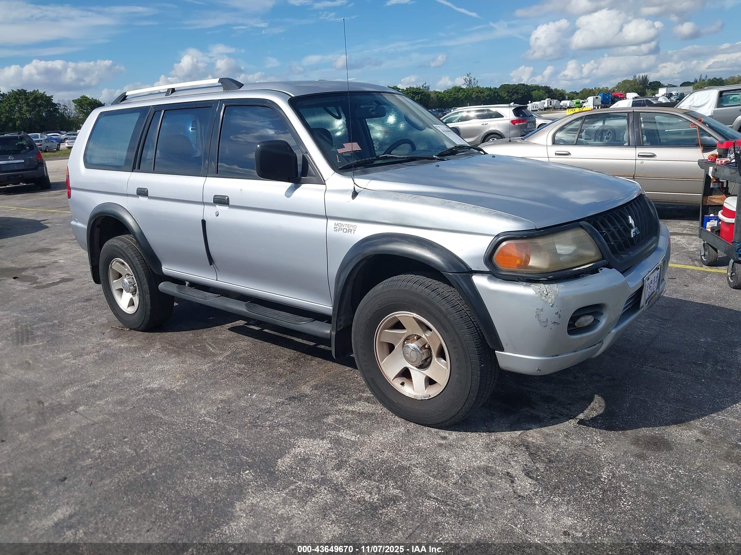 2004 Mitsubishi Montero Sport Ls Silver vin: JA4LS21R34J006191