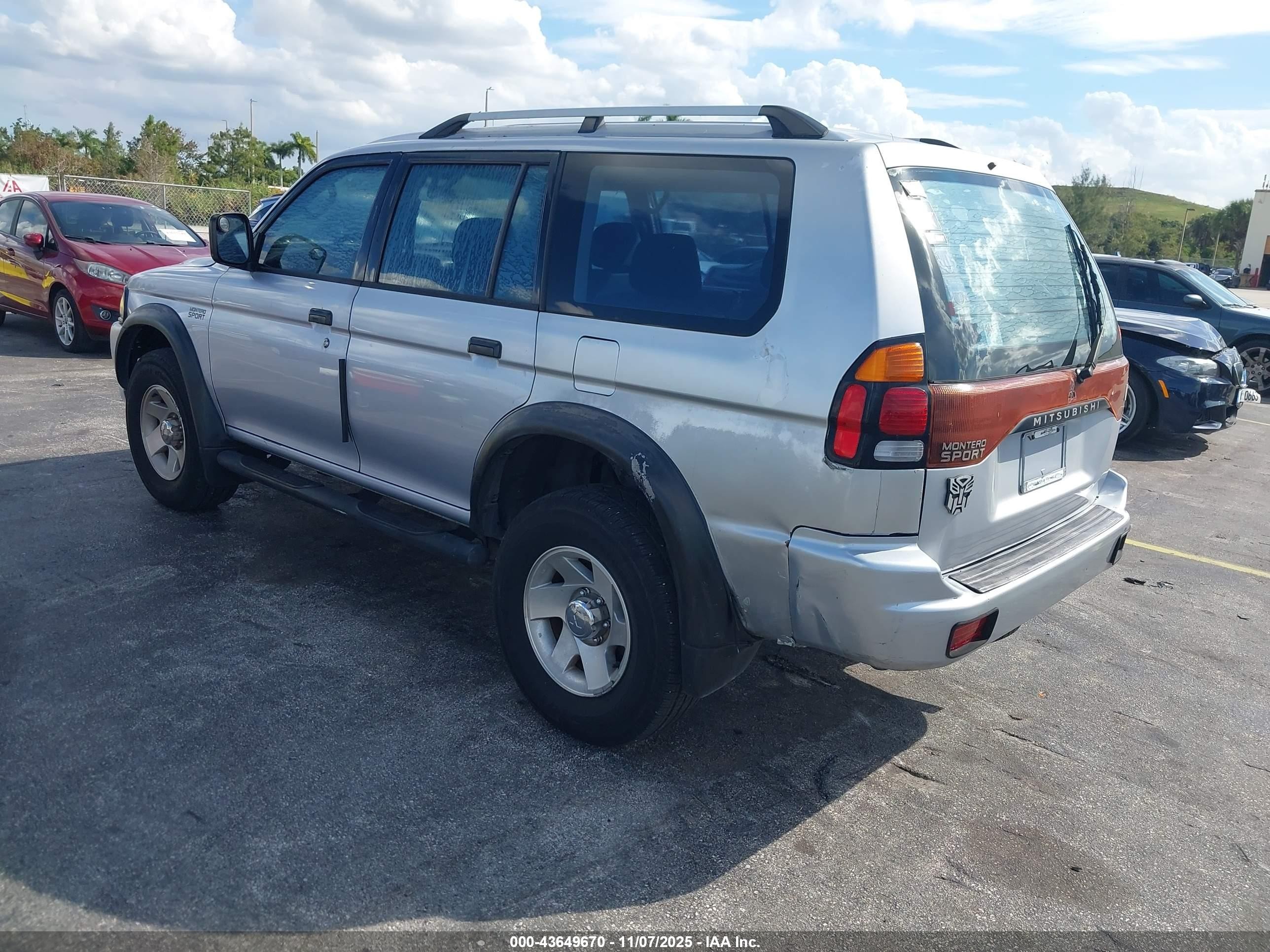 2004 Mitsubishi Montero Sport Ls Silver vin: JA4LS21R34J006191