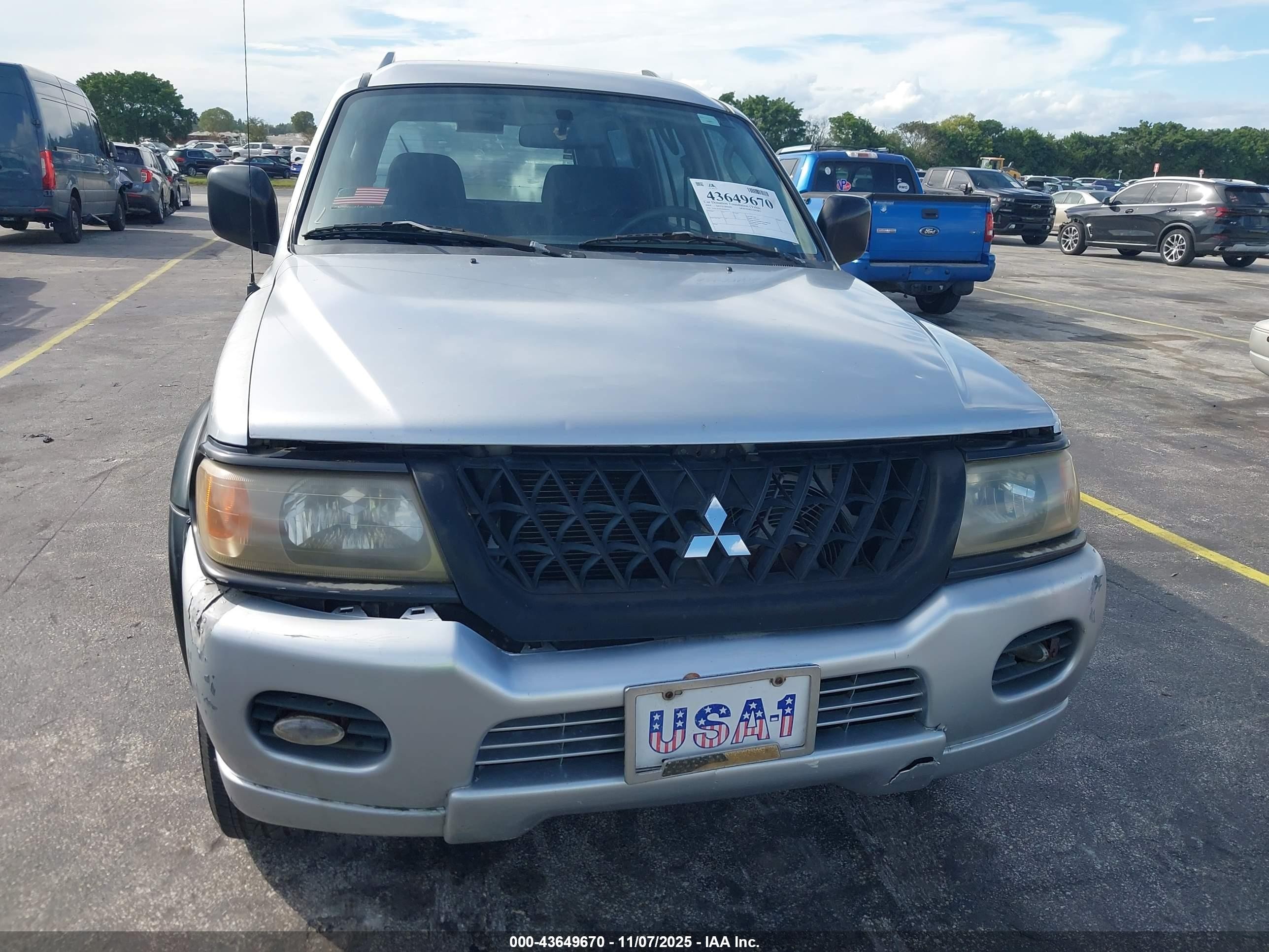 2004 Mitsubishi Montero Sport Ls Silver vin: JA4LS21R34J006191