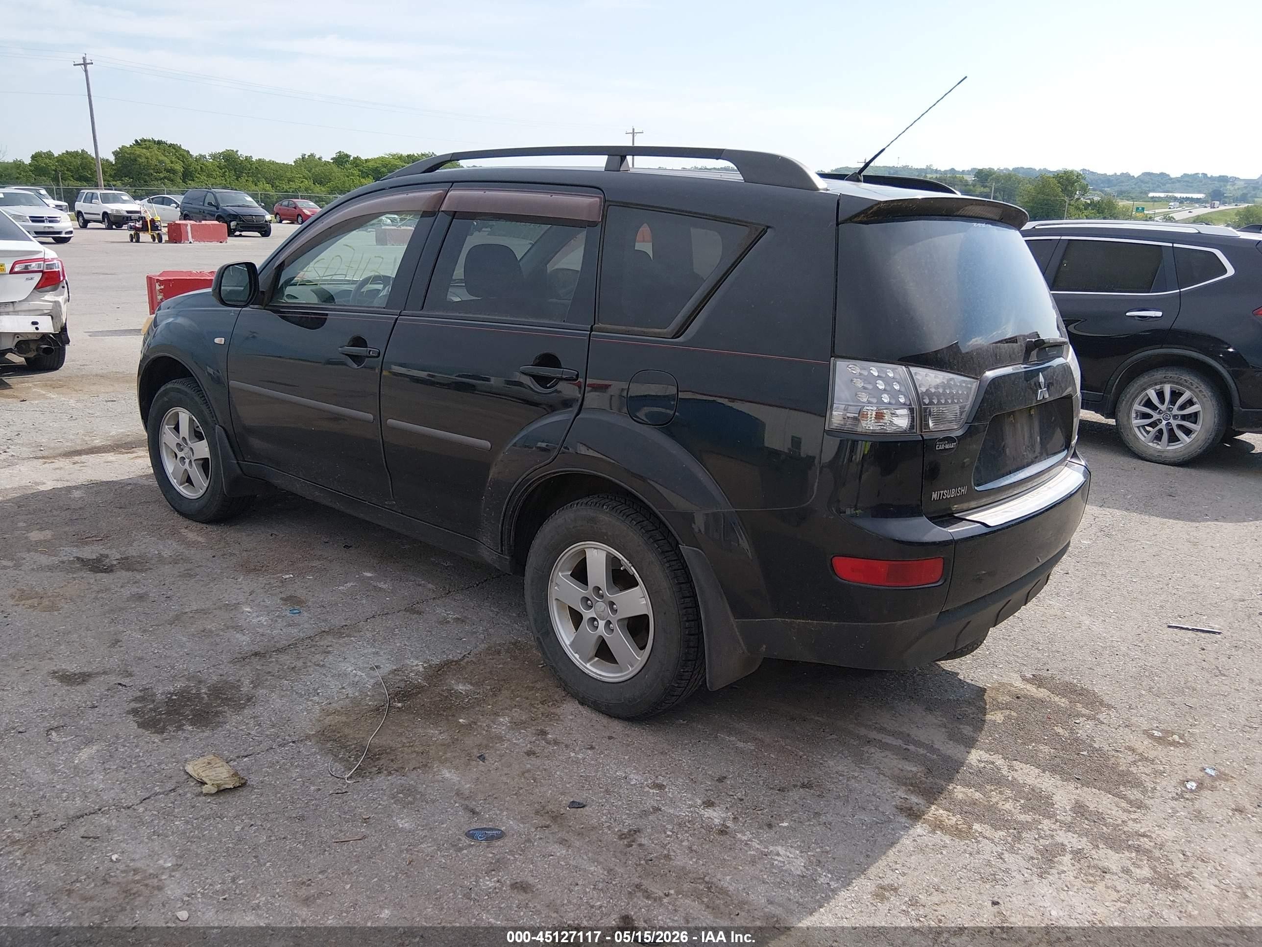 2008 Mitsubishi Outlander Es Black vin: JA4LS21W18Z009426