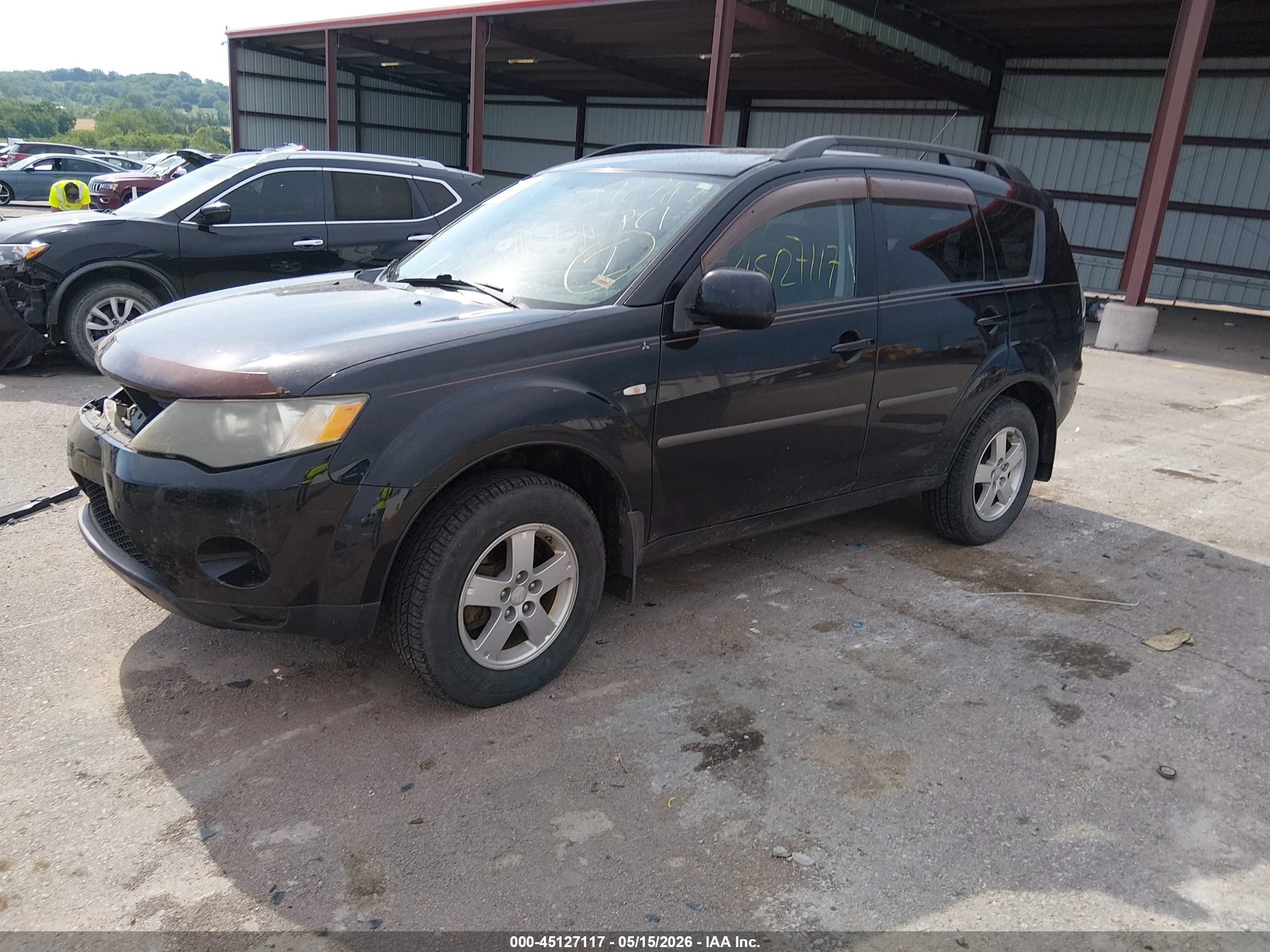 2008 Mitsubishi Outlander Es Black vin: JA4LS21W18Z009426