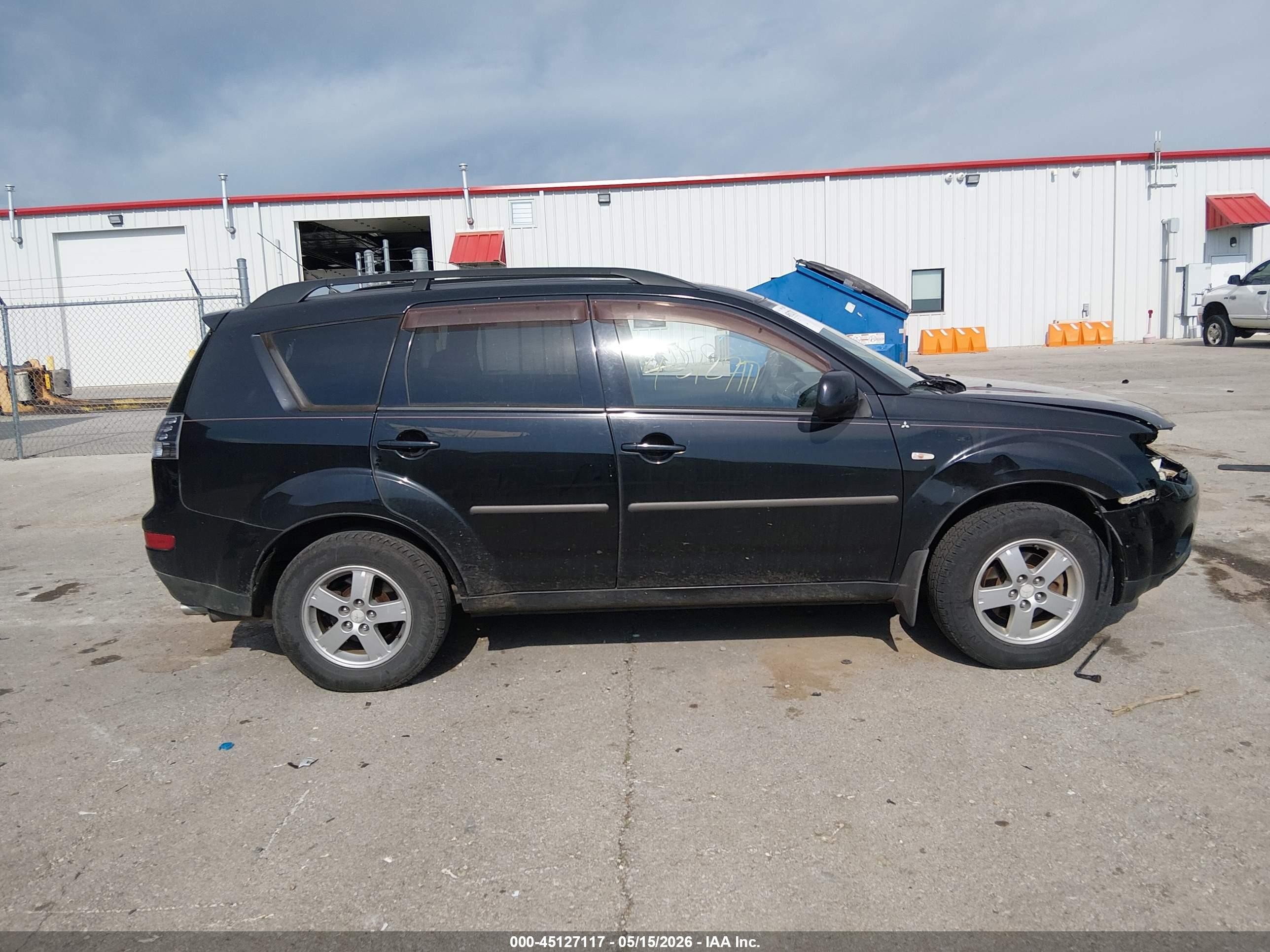 2008 Mitsubishi Outlander Es Black vin: JA4LS21W18Z009426