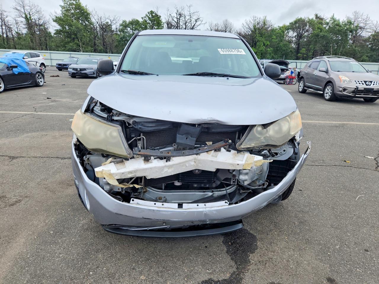2008 Mitsubishi Outlander Es Silver vin: JA4LS21W18Z016005