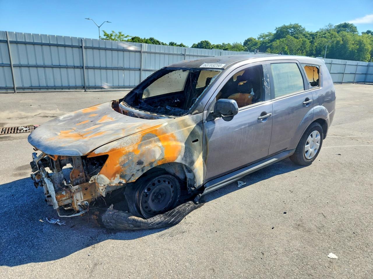 2009 Mitsubishi Outlander Es Gray vin: JA4LS21W59Z001816